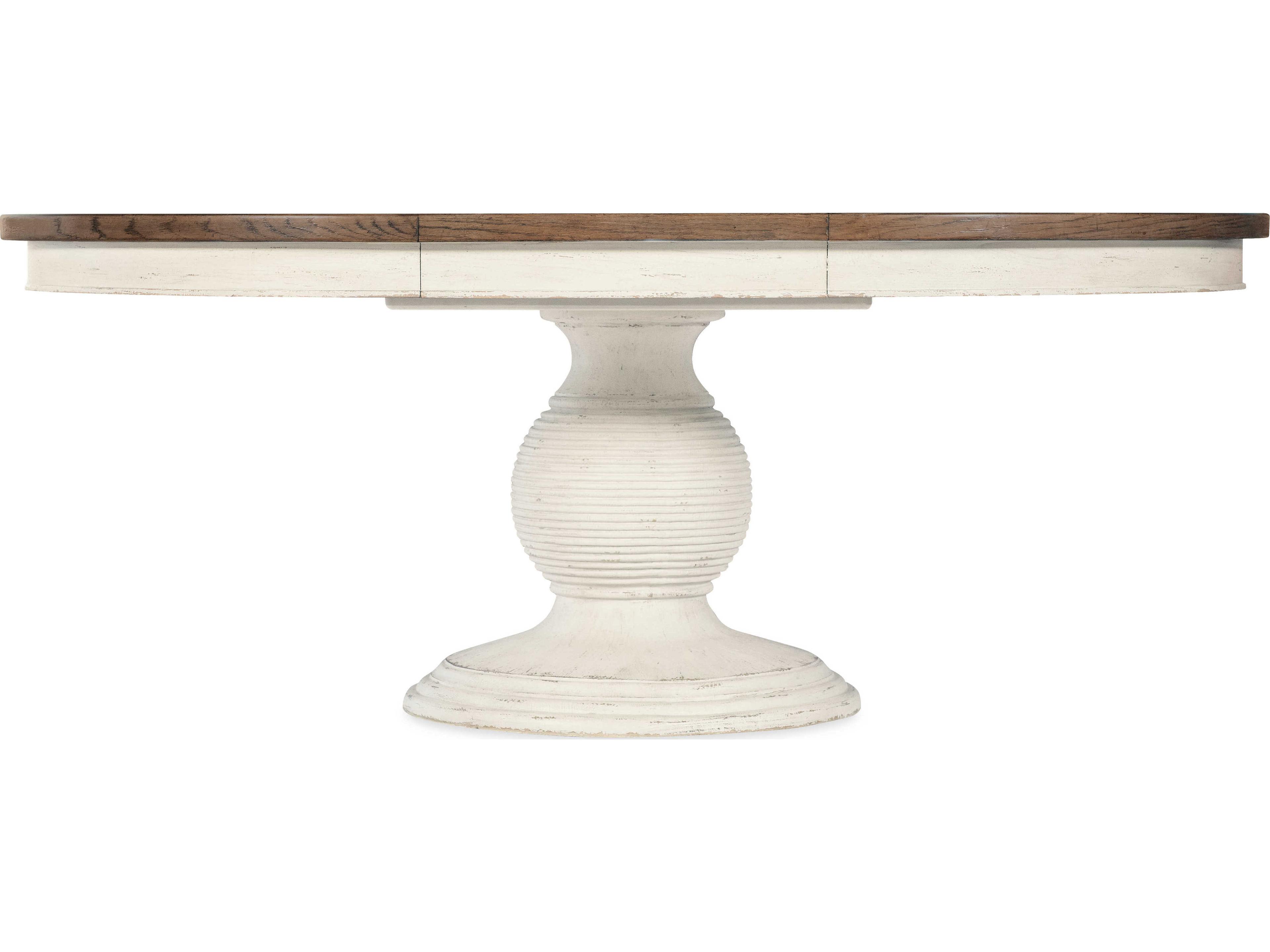 Luxecor Heritage Round White Wood Dining Table