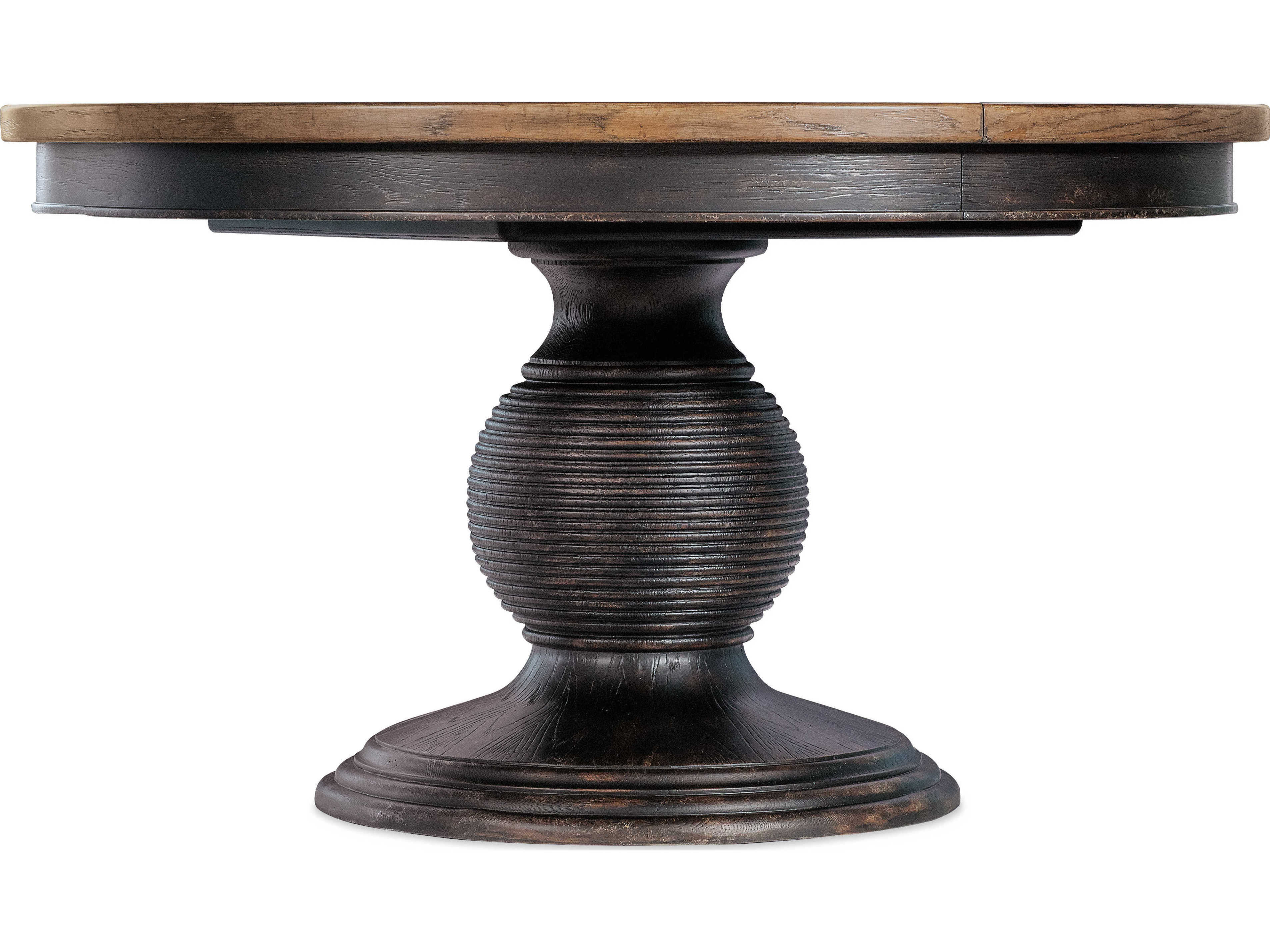 Hooker Furniture Americana Round Black Wood Dining Table