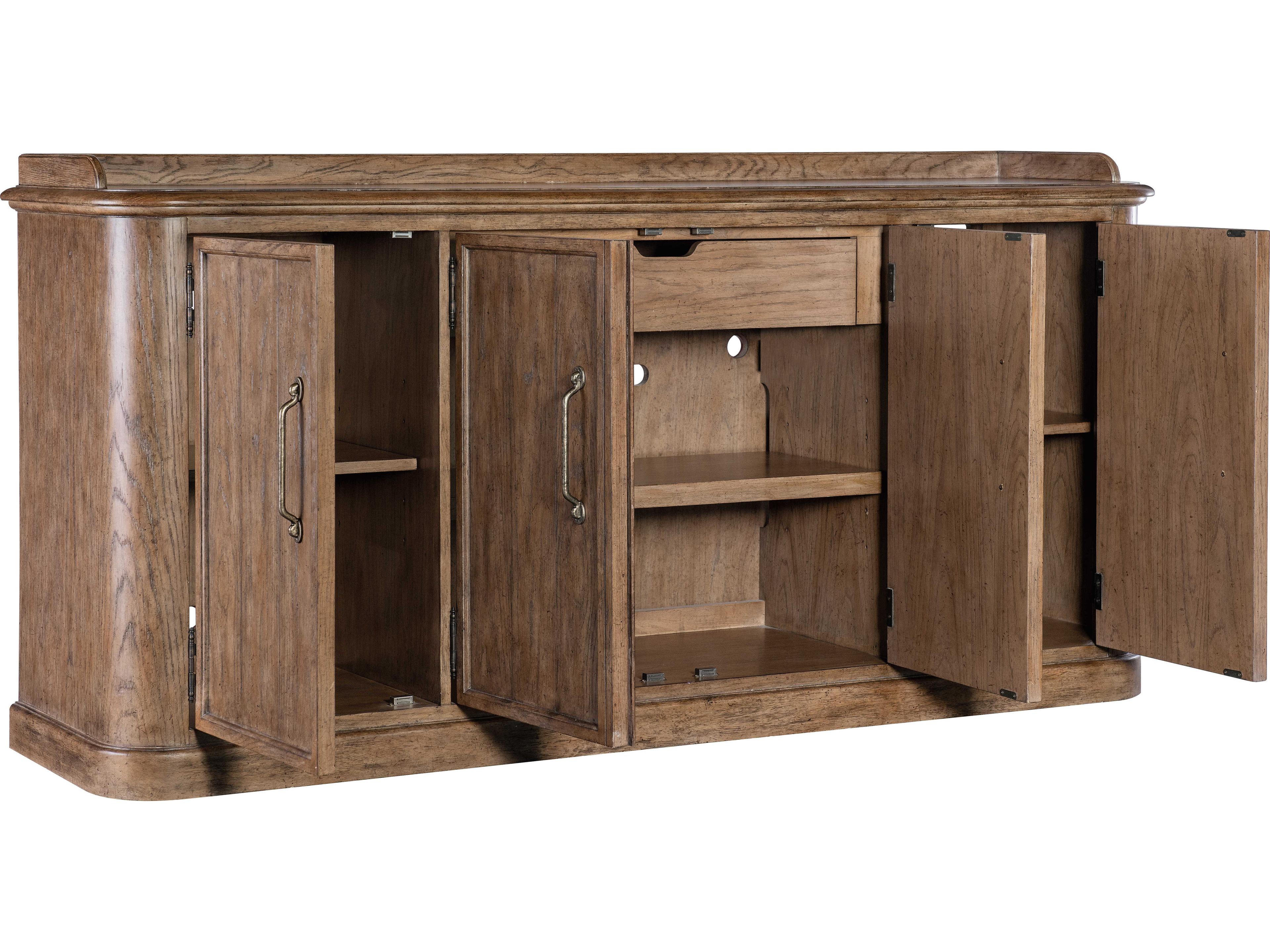 Hooker Furniture Americana 78" Brown Oak Wood Sideboard