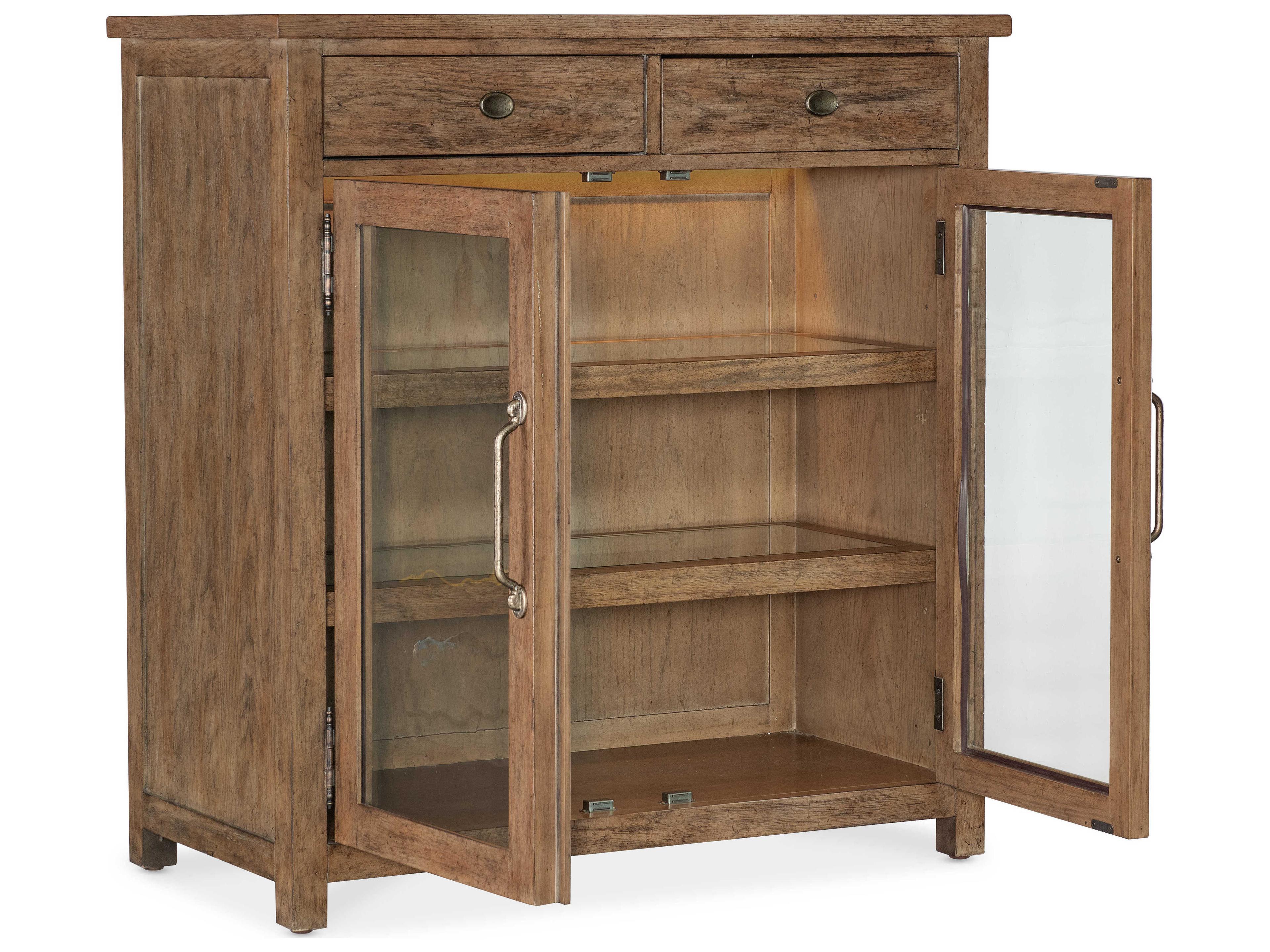 Hooker Furniture Americana Brown Oak Wood Accent Chest