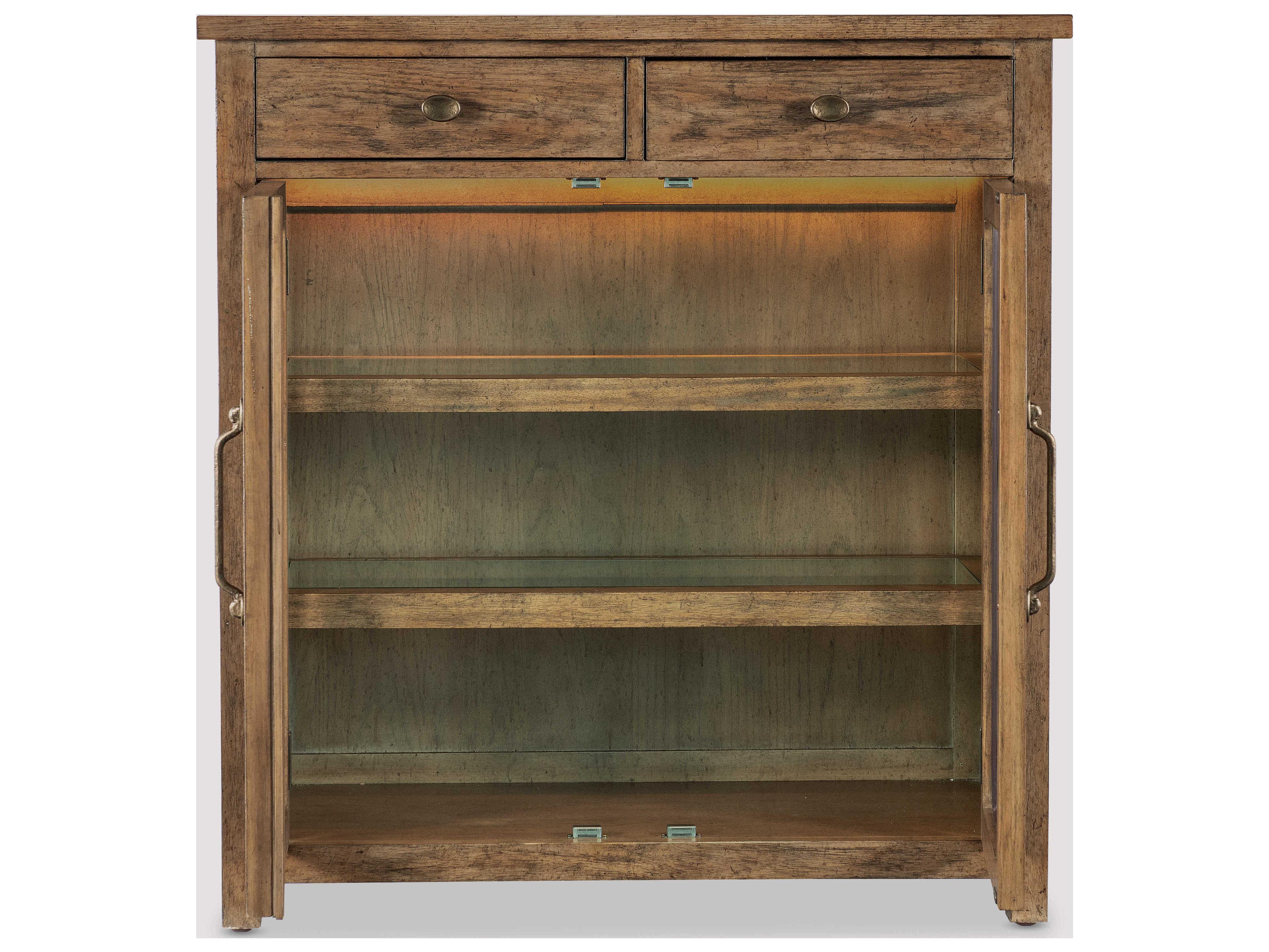 Hooker Furniture Americana Brown Oak Wood Accent Chest