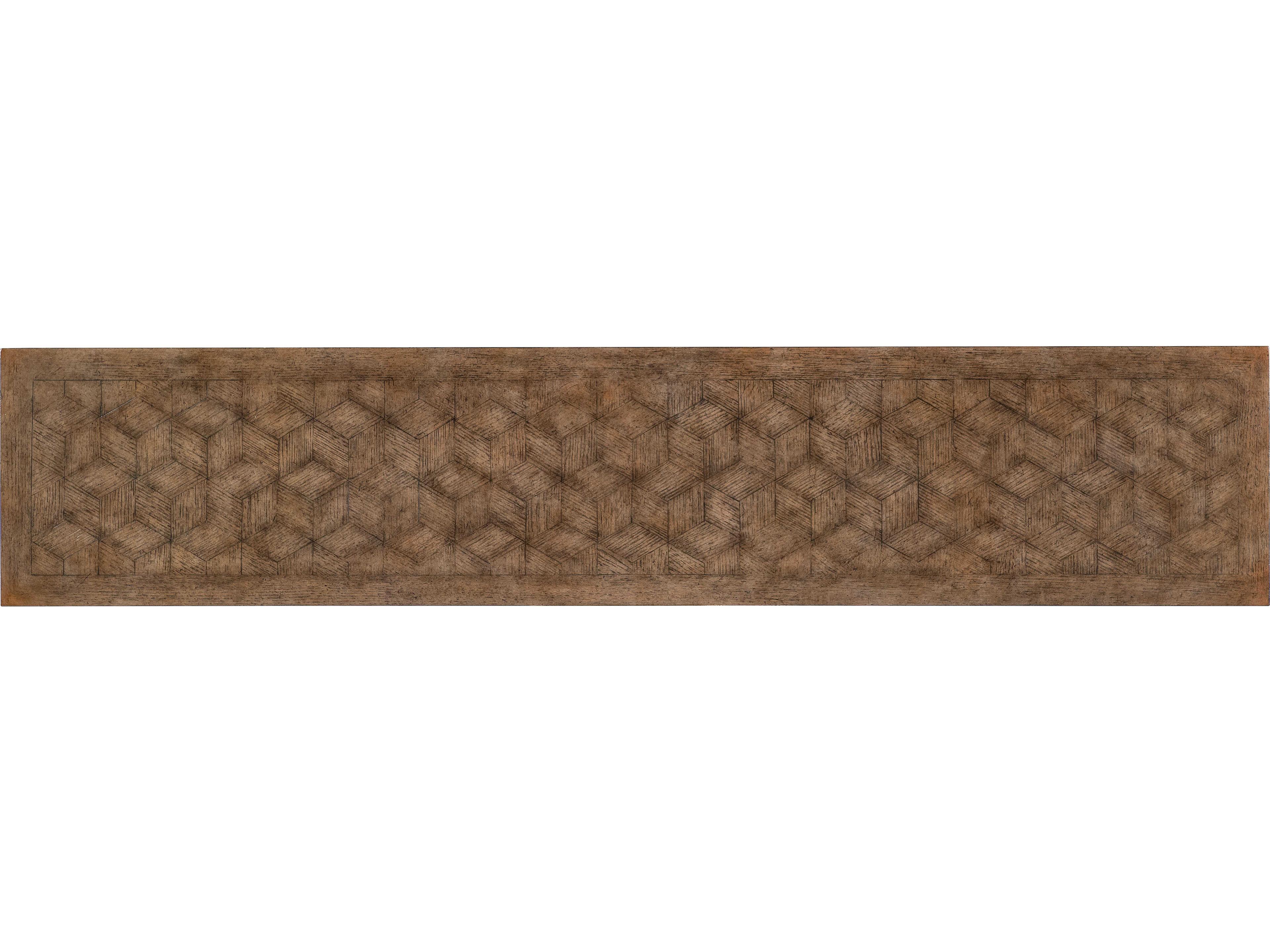 Hooker Furniture Americana Rectangular Black Wood Console Table