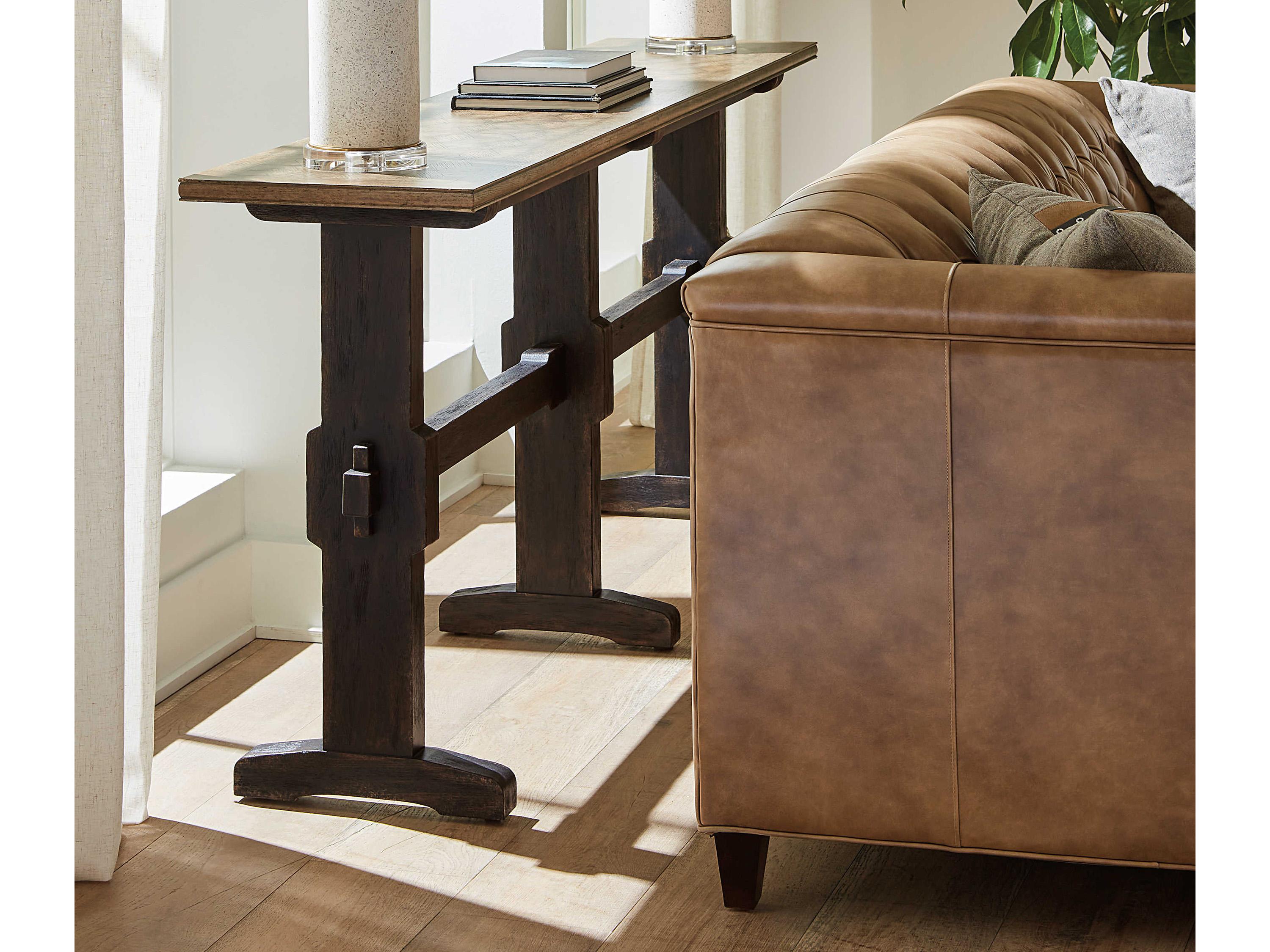 Hooker Furniture Americana Rectangular Black Wood Console Table