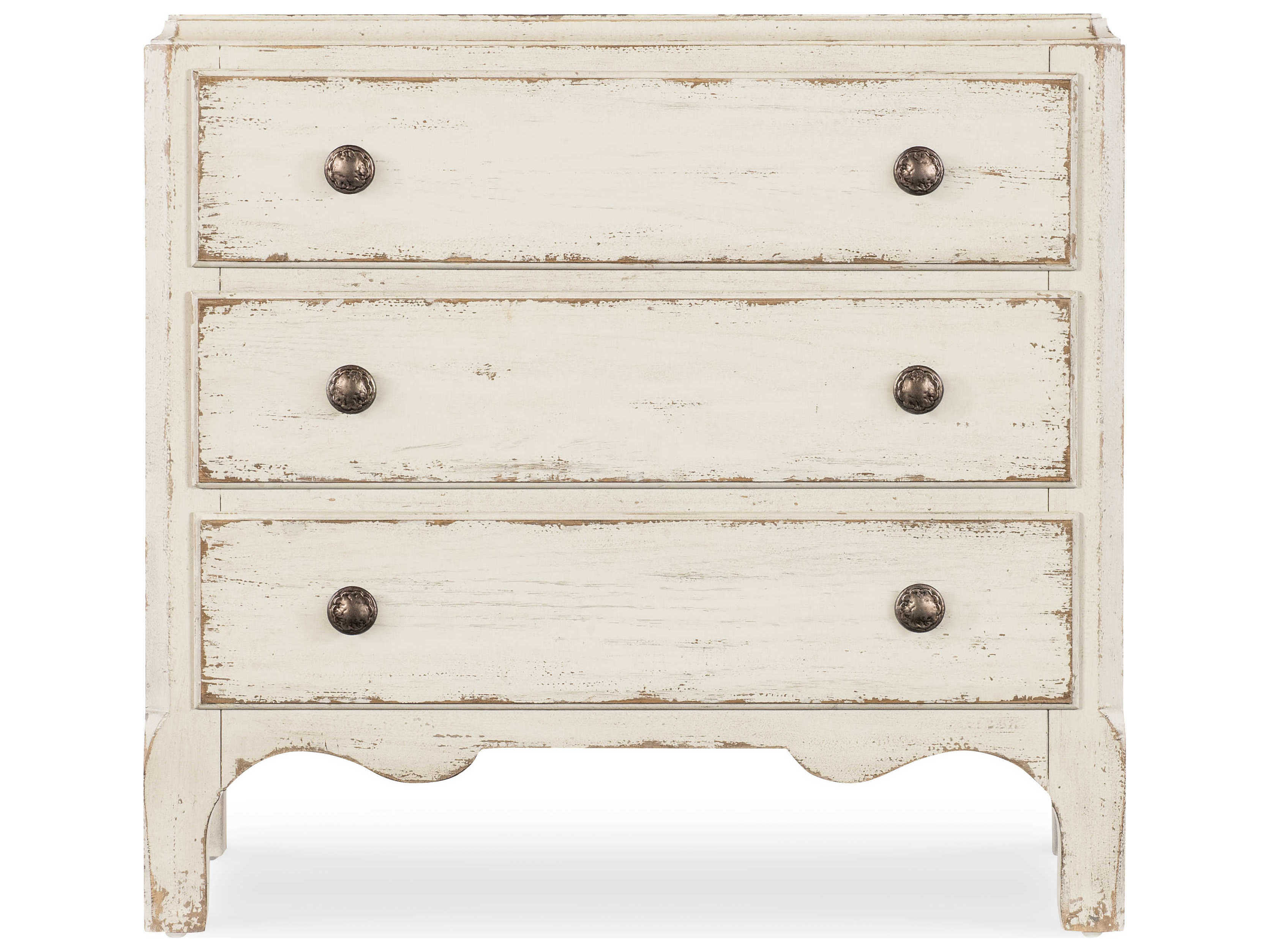 Hooker Furniture Americana 3-Drawer Oak Wood Nightstand