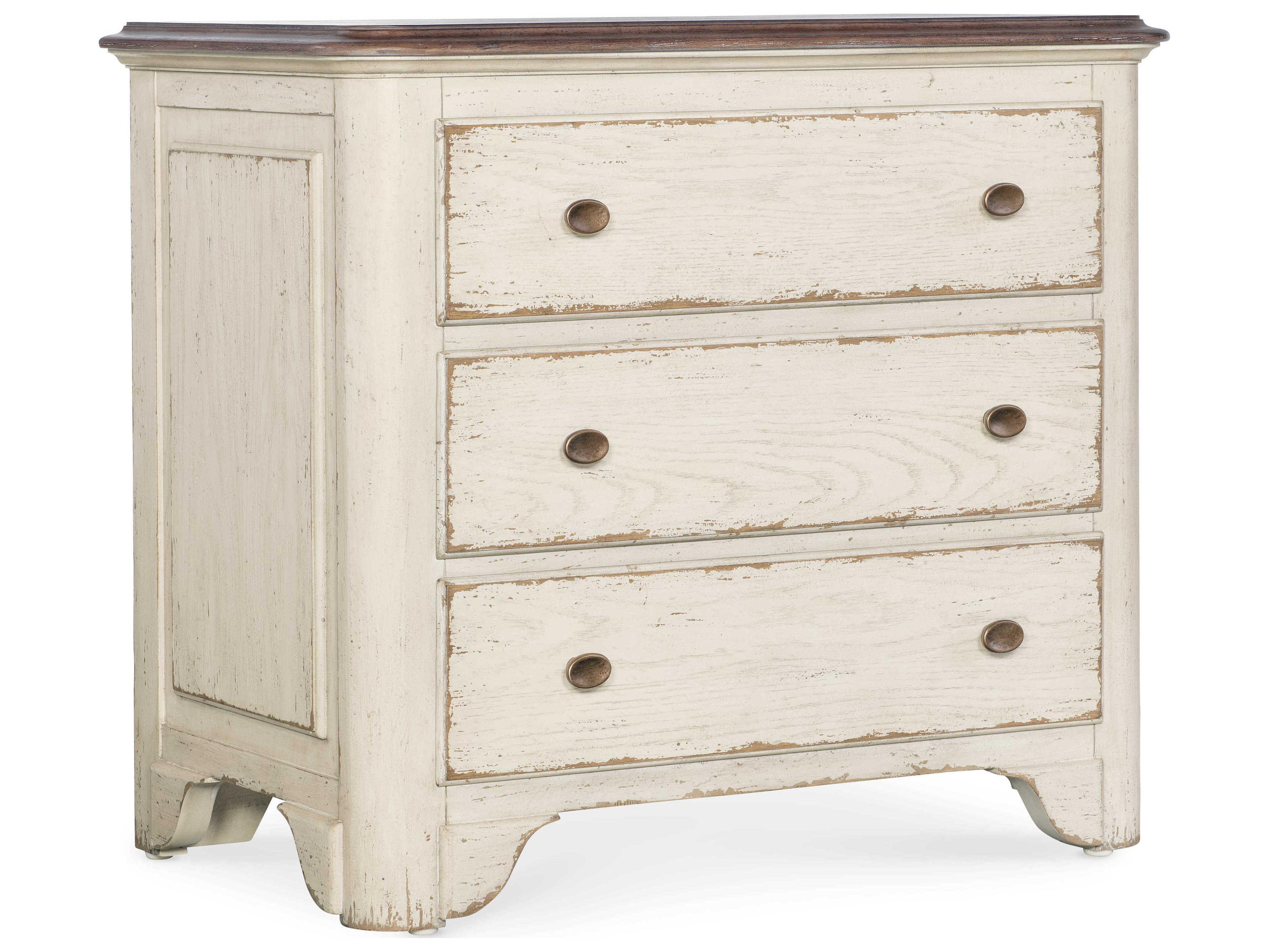 Hooker Furniture Americana 3-Drawer Oak Wood Nightstand