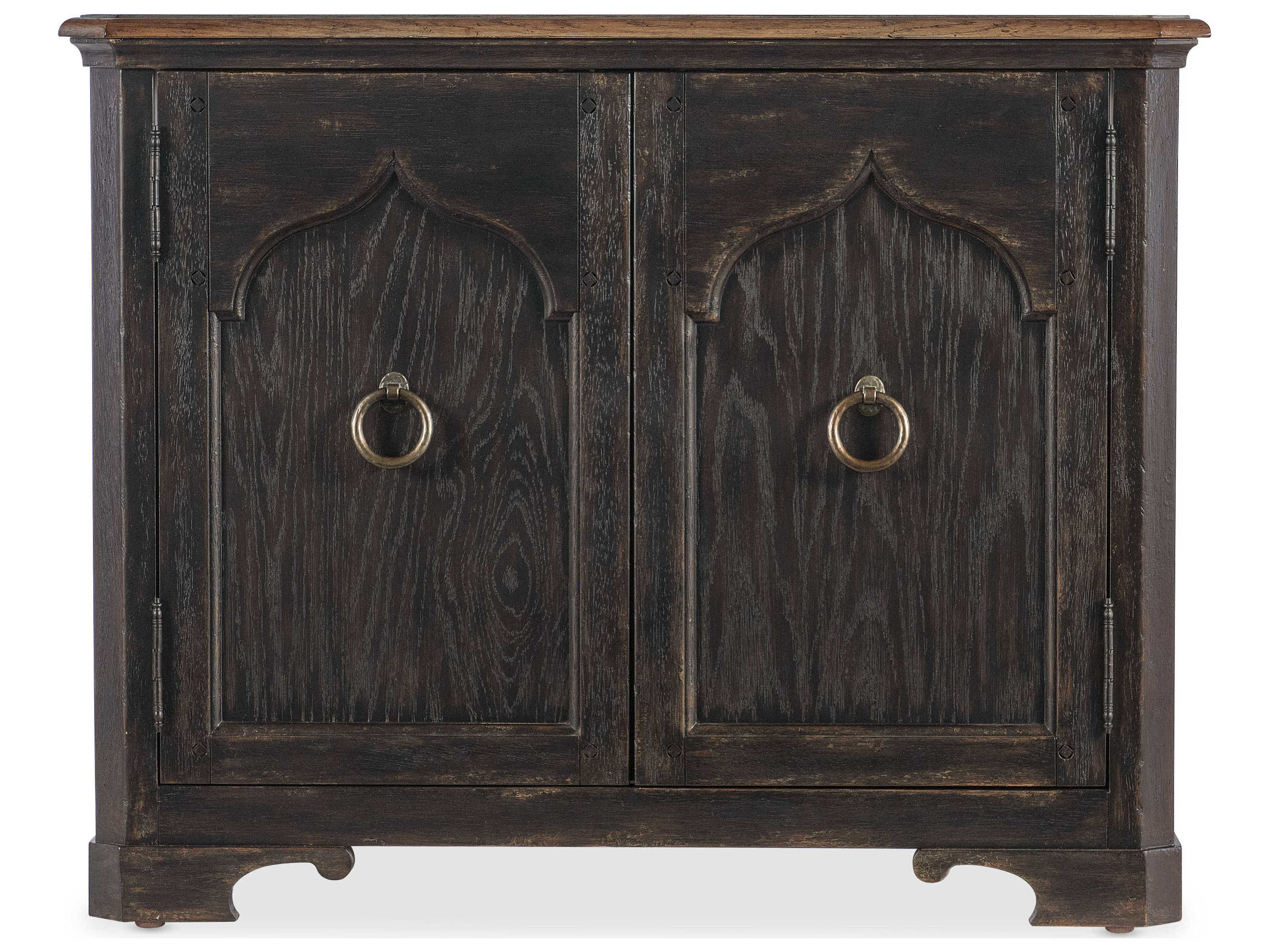 Hooker Furniture Americana Brown Oak Wood Nightstand