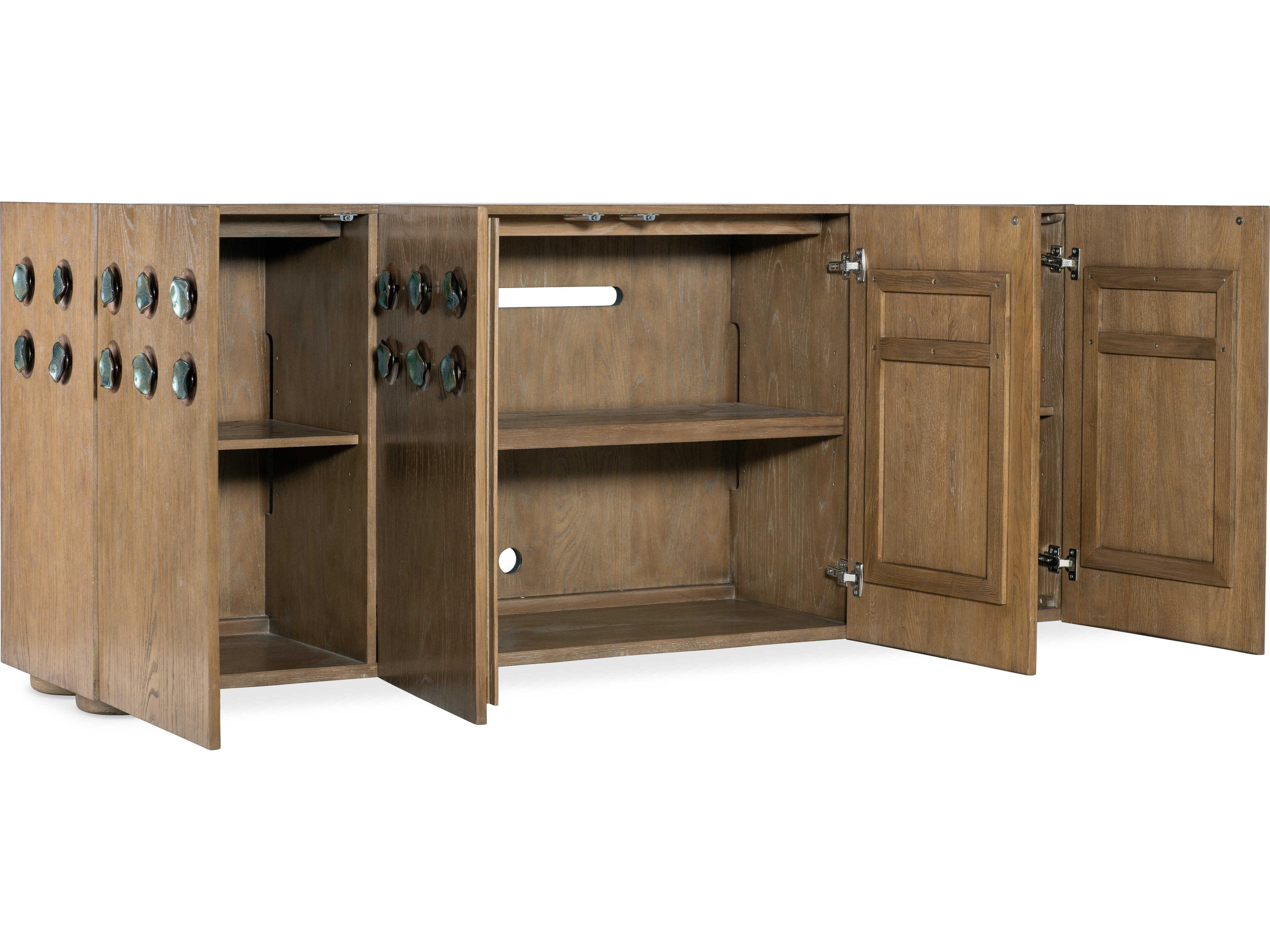 Hooker Furniture Commerce And Market 80" Oak Wood Media Console