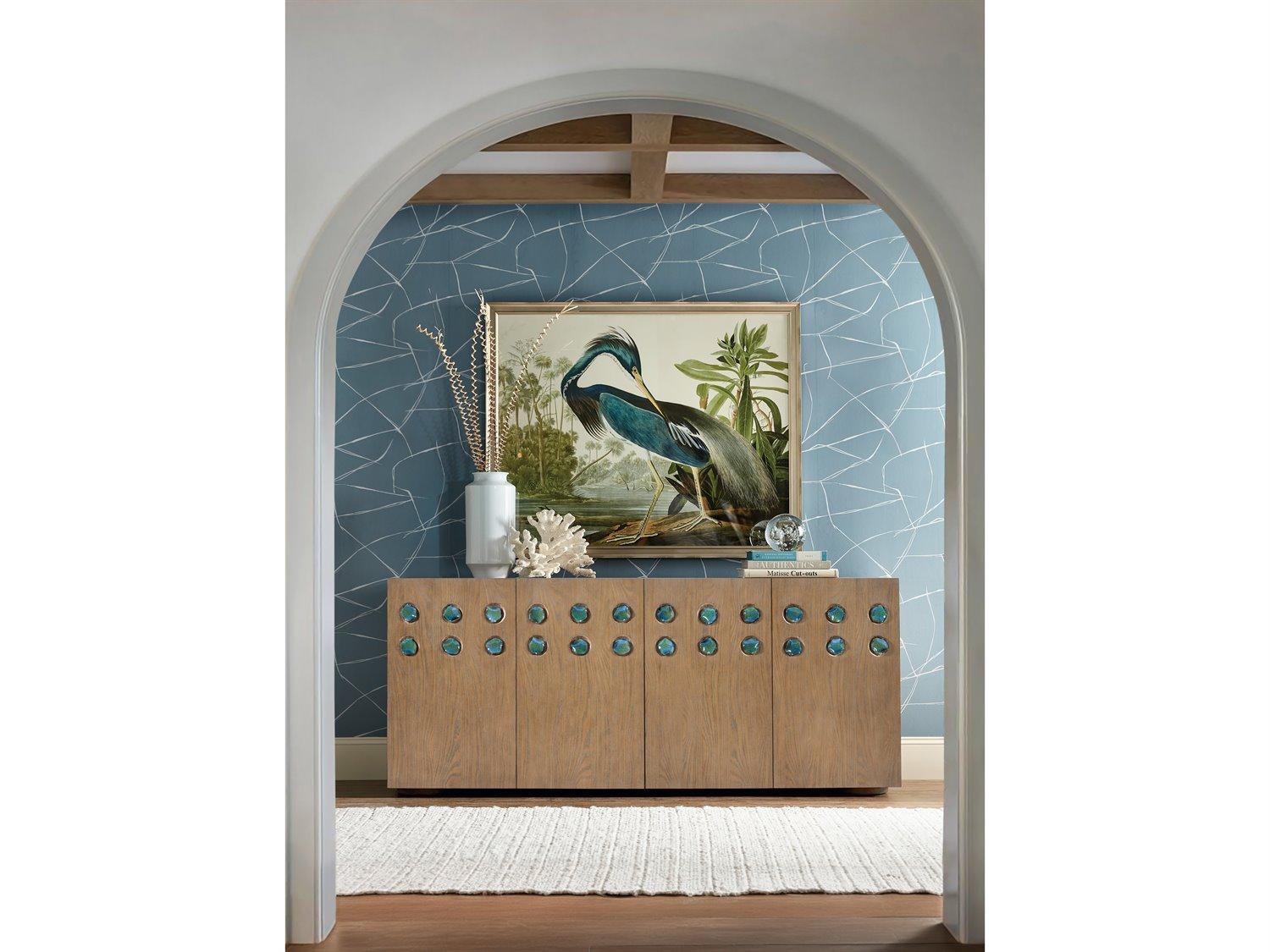 Hooker Furniture Commerce And Market 80" Oak Wood Media Console