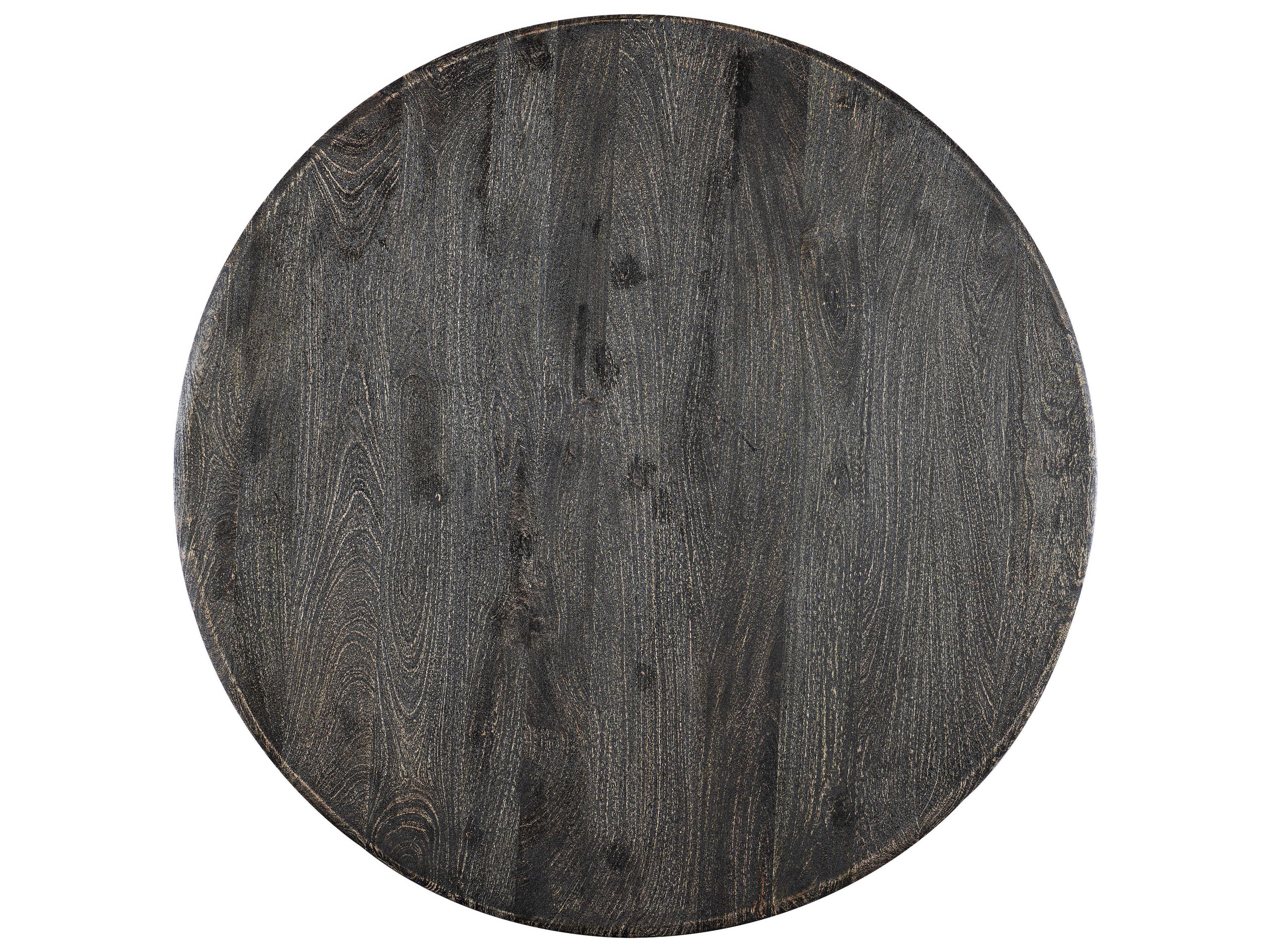 Hooker Furniture Commerce and Market Madison Round Wood Black Natural Dining Table