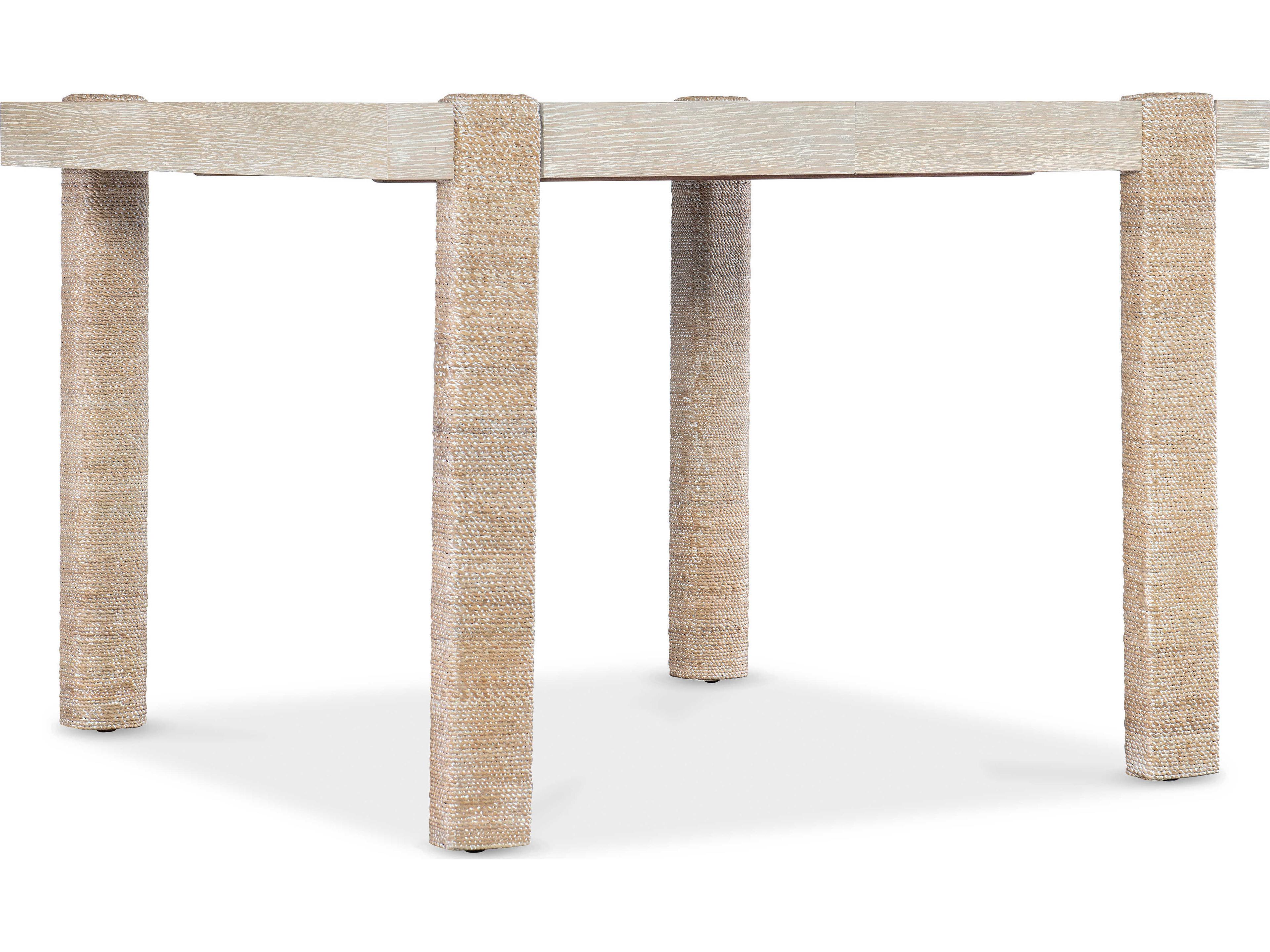 Hooker Furniture Commerce and Market Seaside Extendable Rectangular Natural Light Wood Dining Table