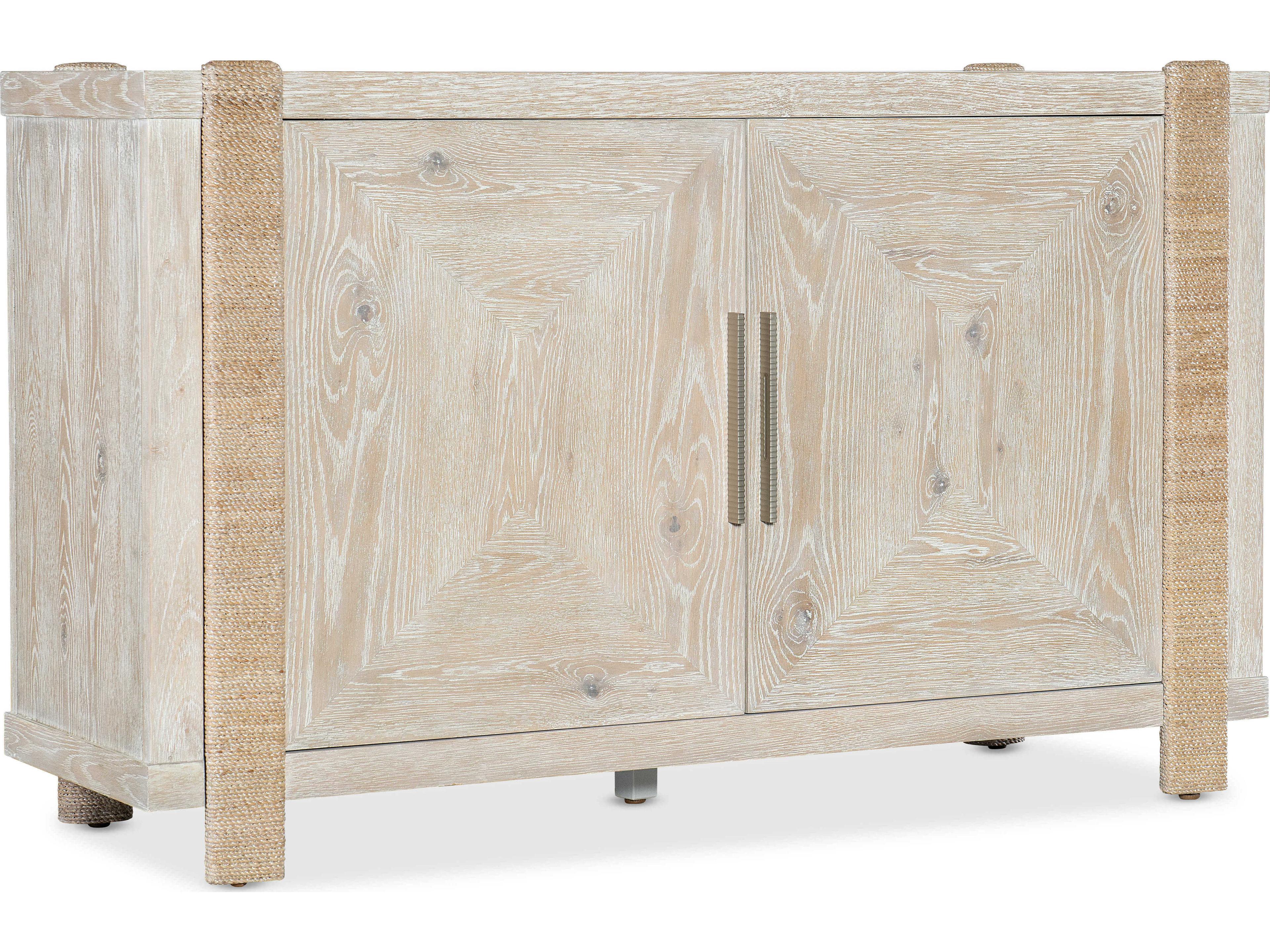 Hooker Furniture Commerce and Market Seaside 57" Solid Wood Natural Light Sideboard