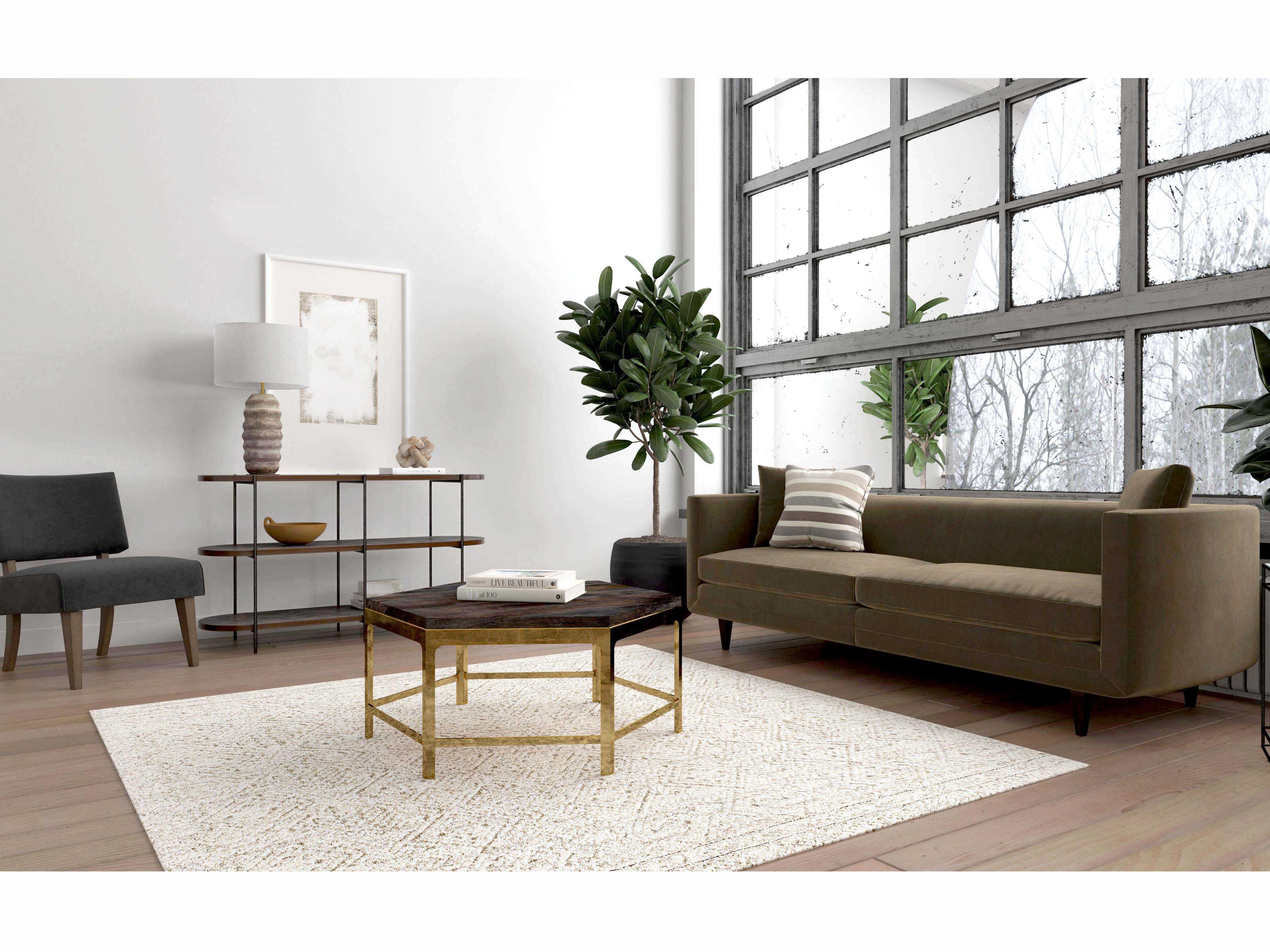 Hooker Furniture Commerce And Market Oval Dark Wood Console Table