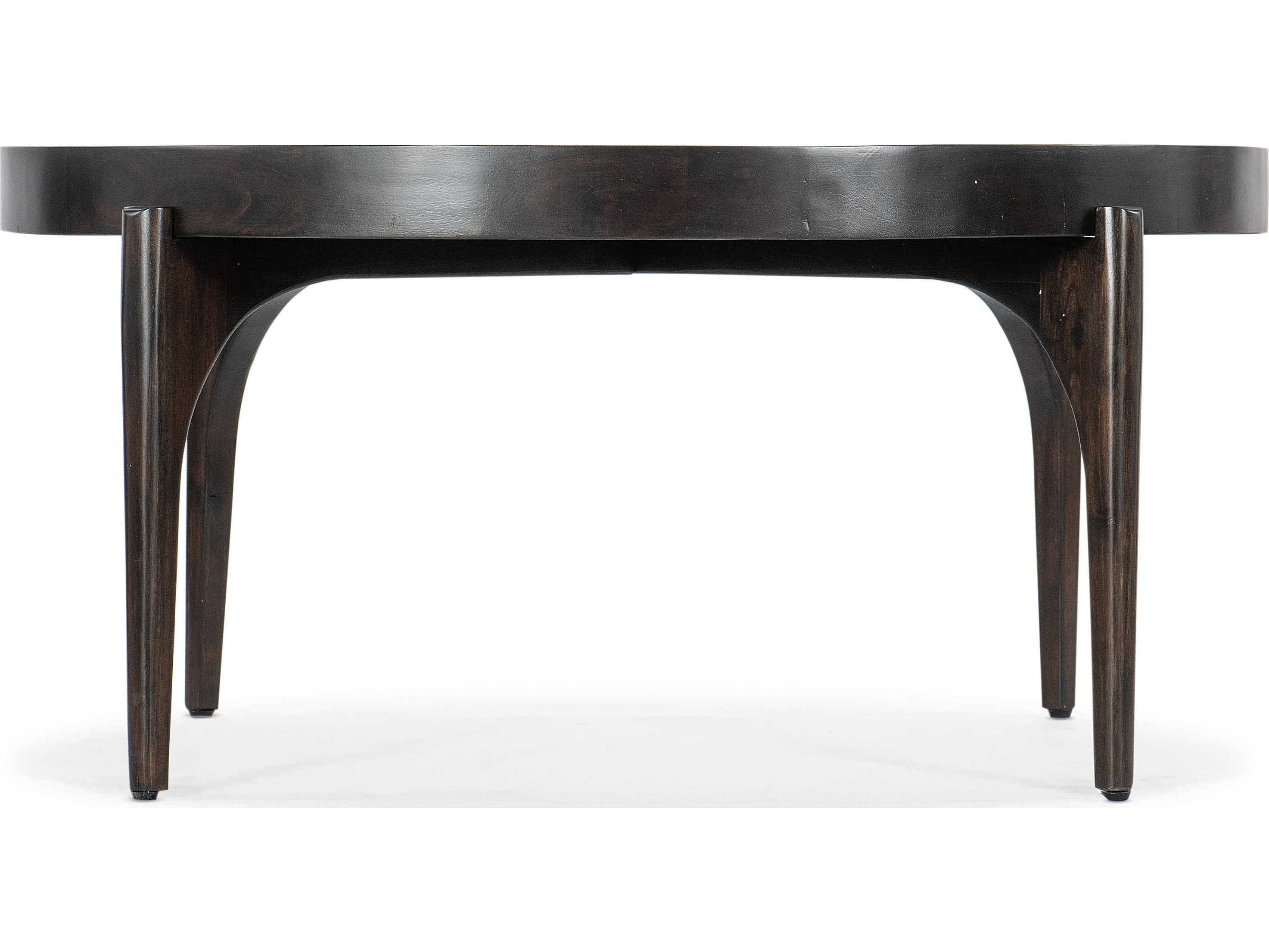 Hooker Furniture Commerce And Market Round Dark Wood Cocktail Table