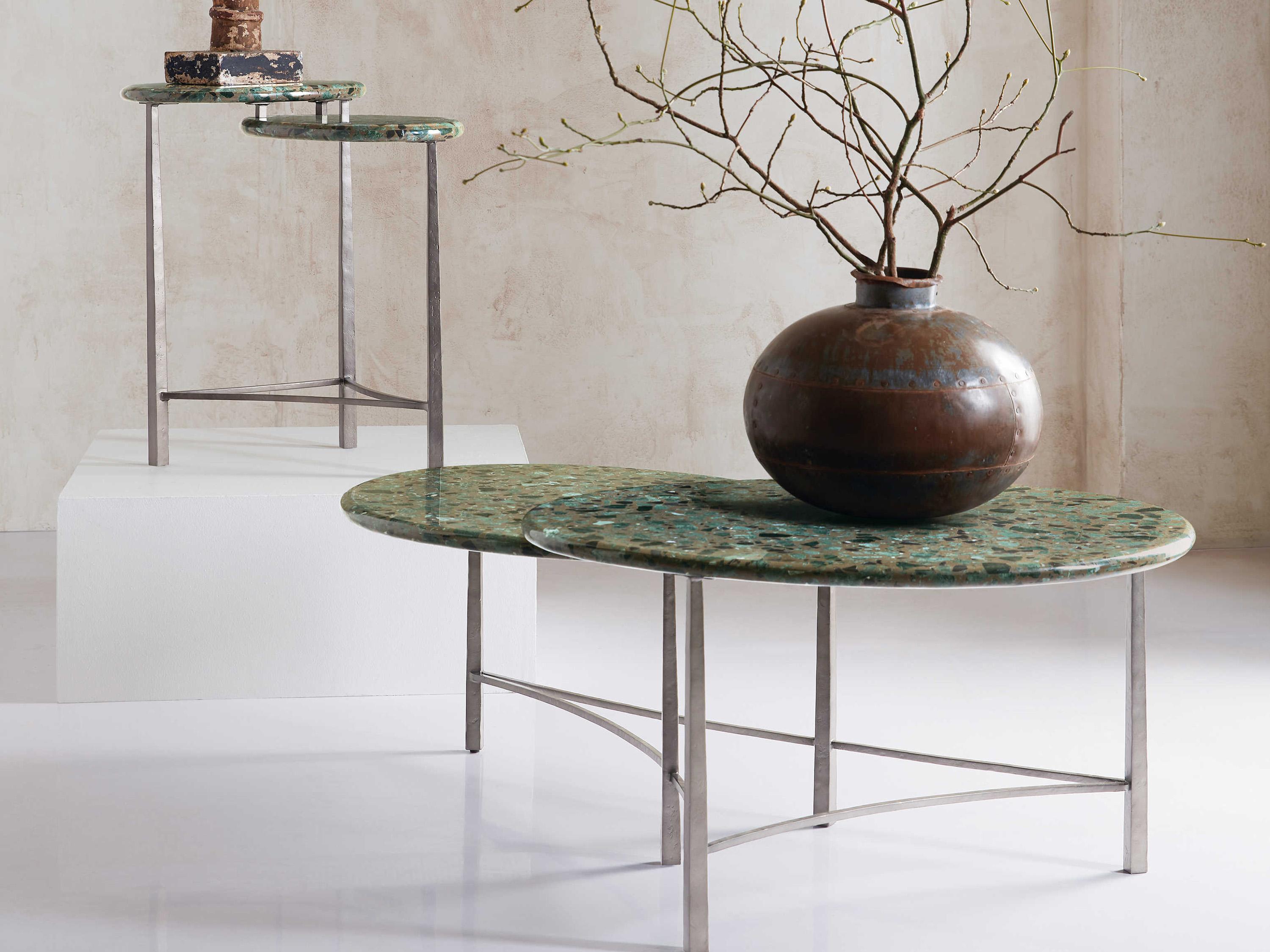 Hooker Furniture Commerce And Market Antares Stone Green Cocktail Table