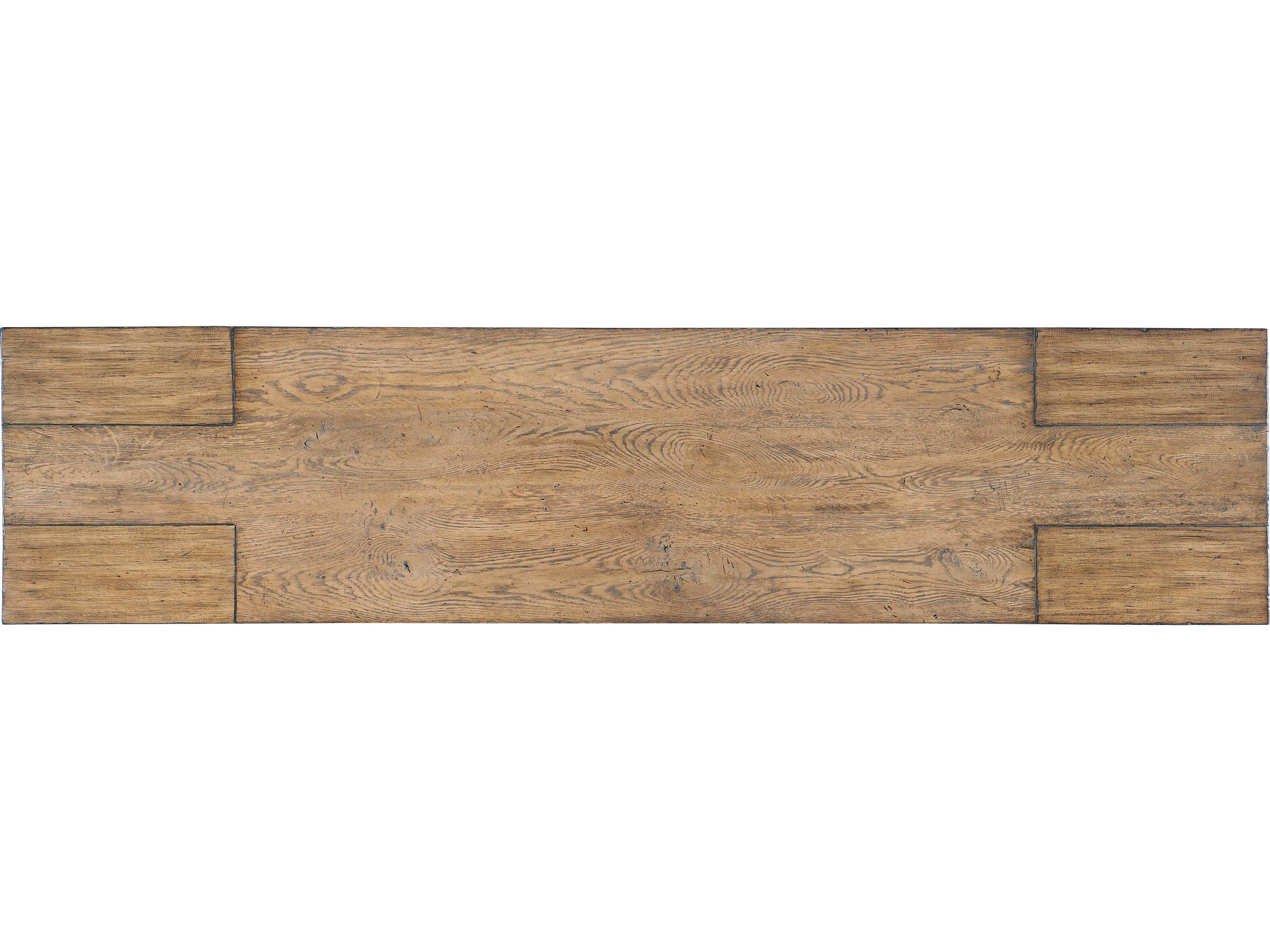 Hooker Furniture Commerce And Market Rectangular Wood Natural Light Console Table