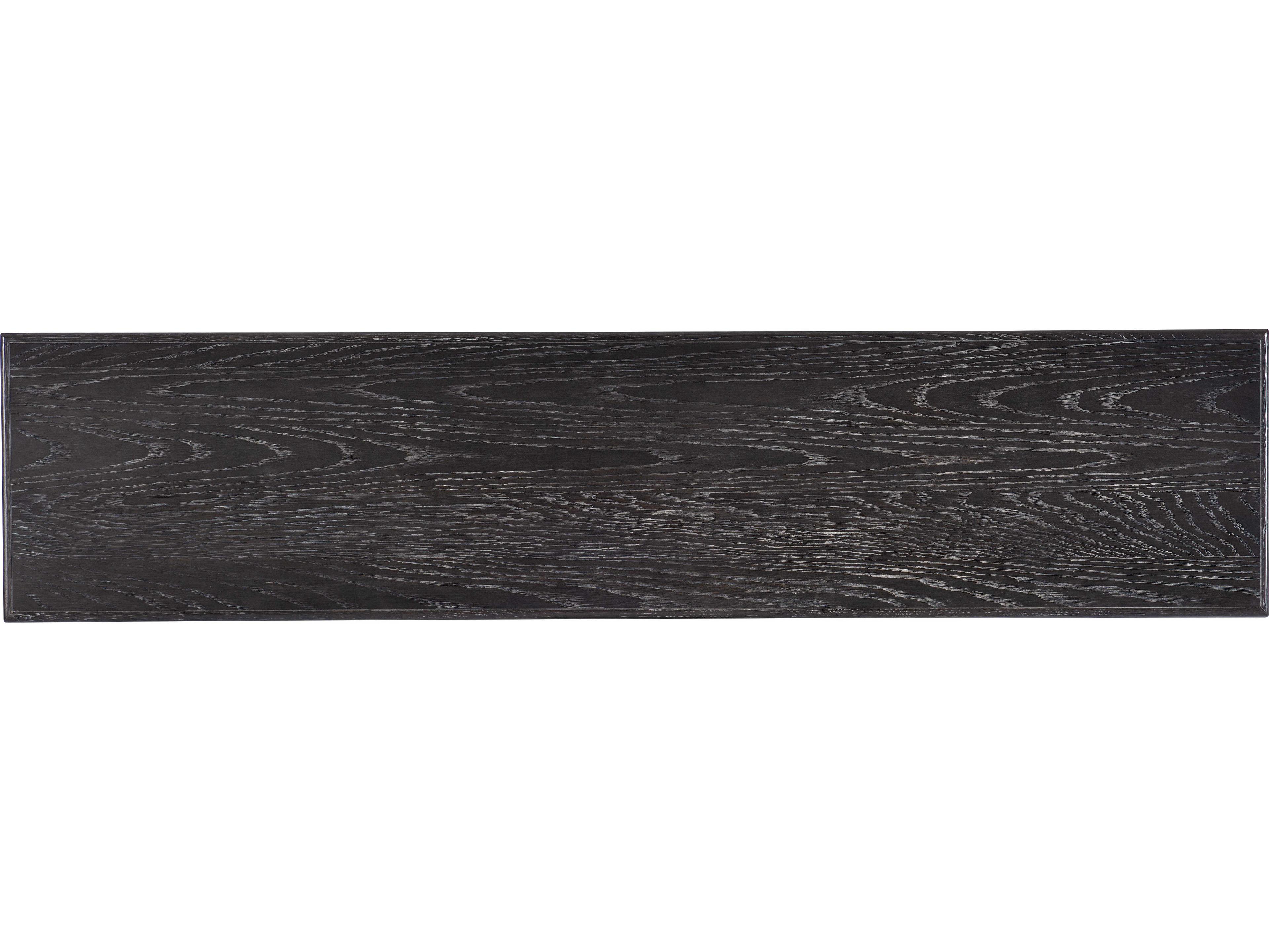 Hooker Furniture Commerce And Market Rectangular Wood Black Silver Console Table