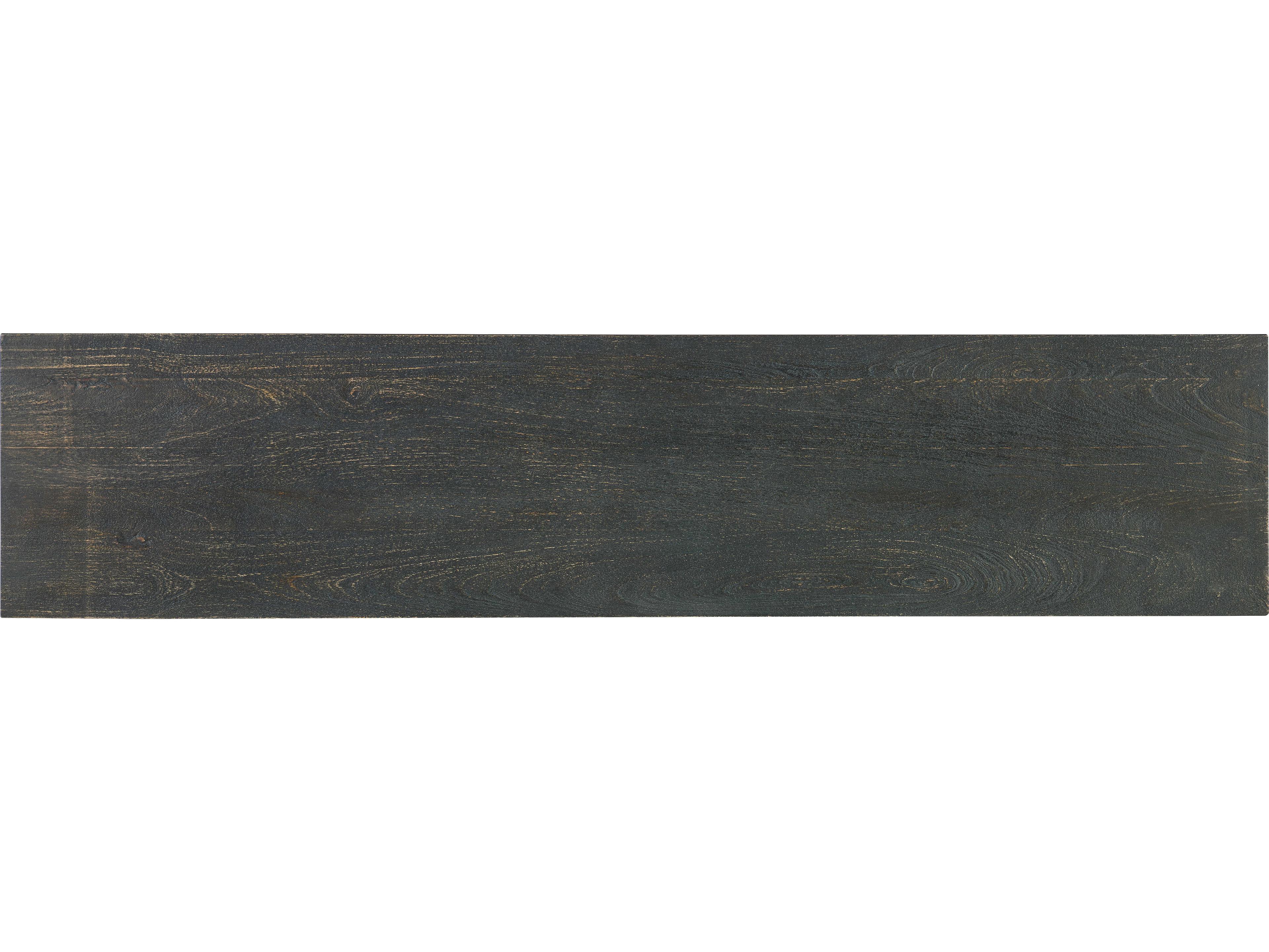 Hooker Furniture Commerce and Market Dimensions 80" Mango Wood Black Silver Credenza Sideboard