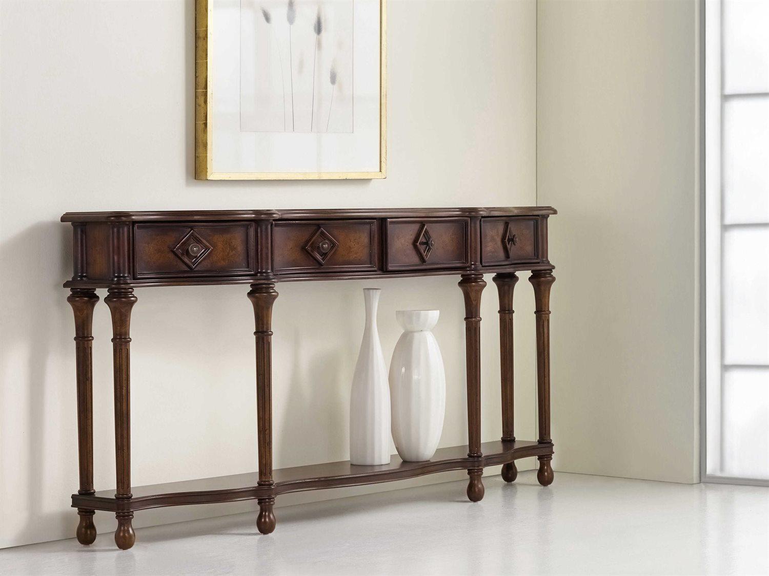 Hooker Furniture Hall Rectangular Wood Console Table