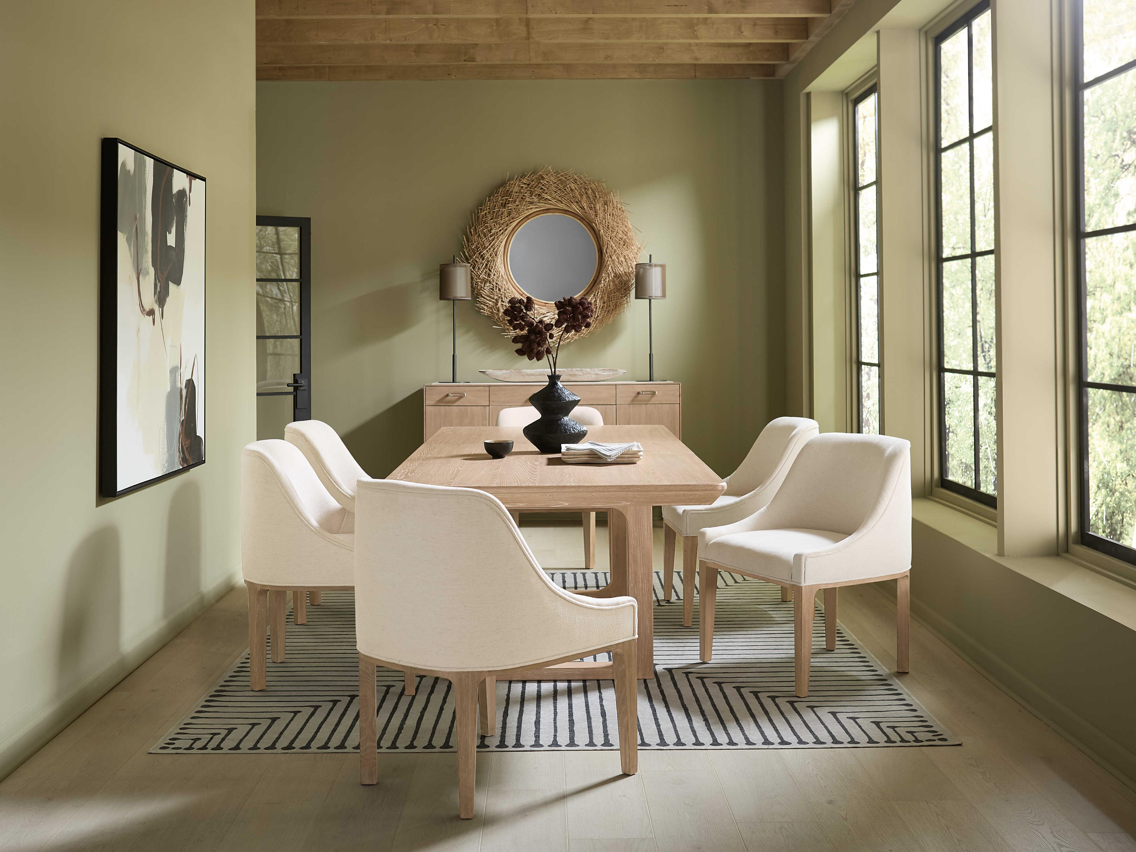 Hooker Furniture Banyon Bay Oak Wood Dining Room Set