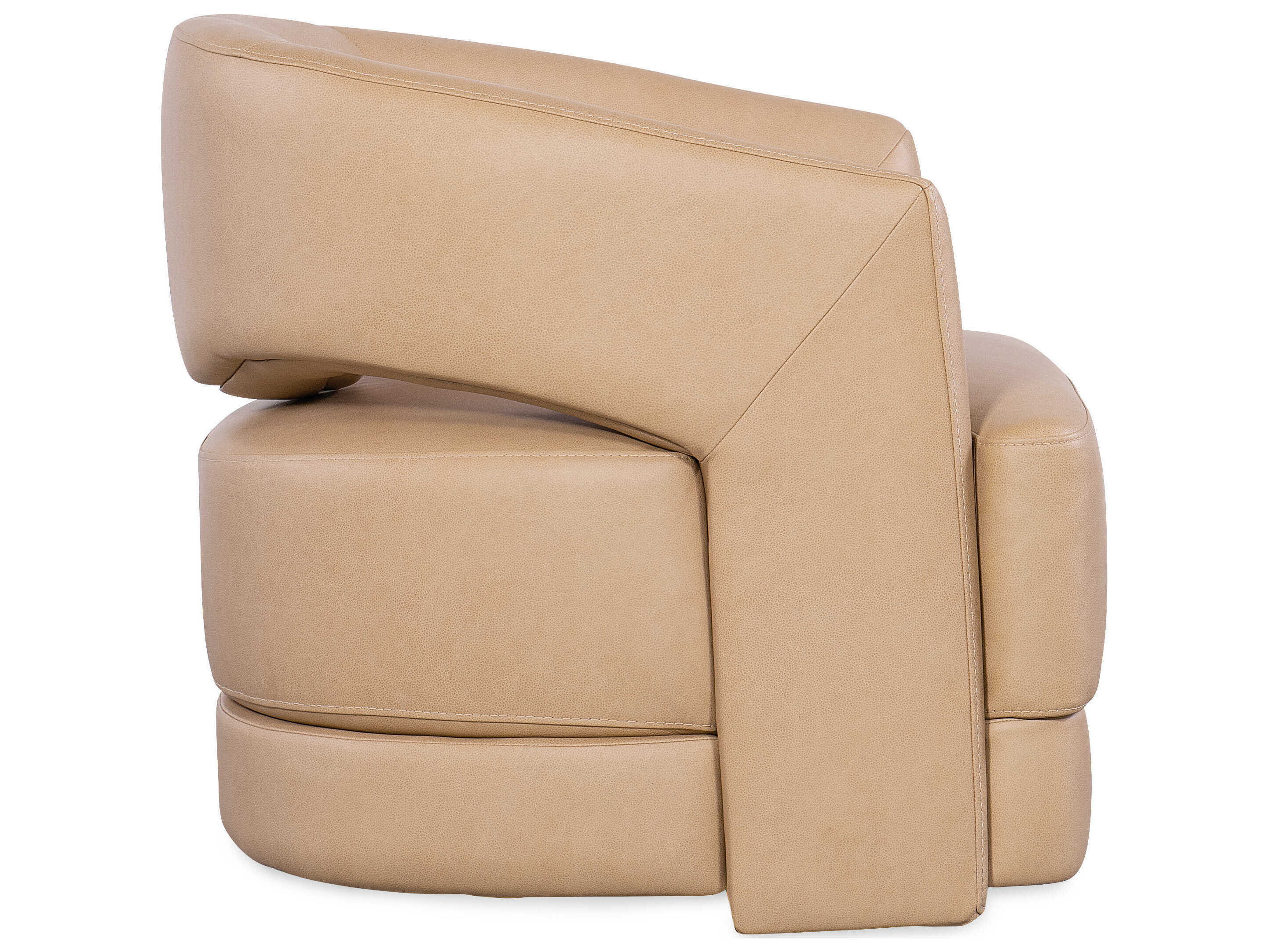 Hooker Furniture Cc Keys Swivel Beige Leather Accent Chair