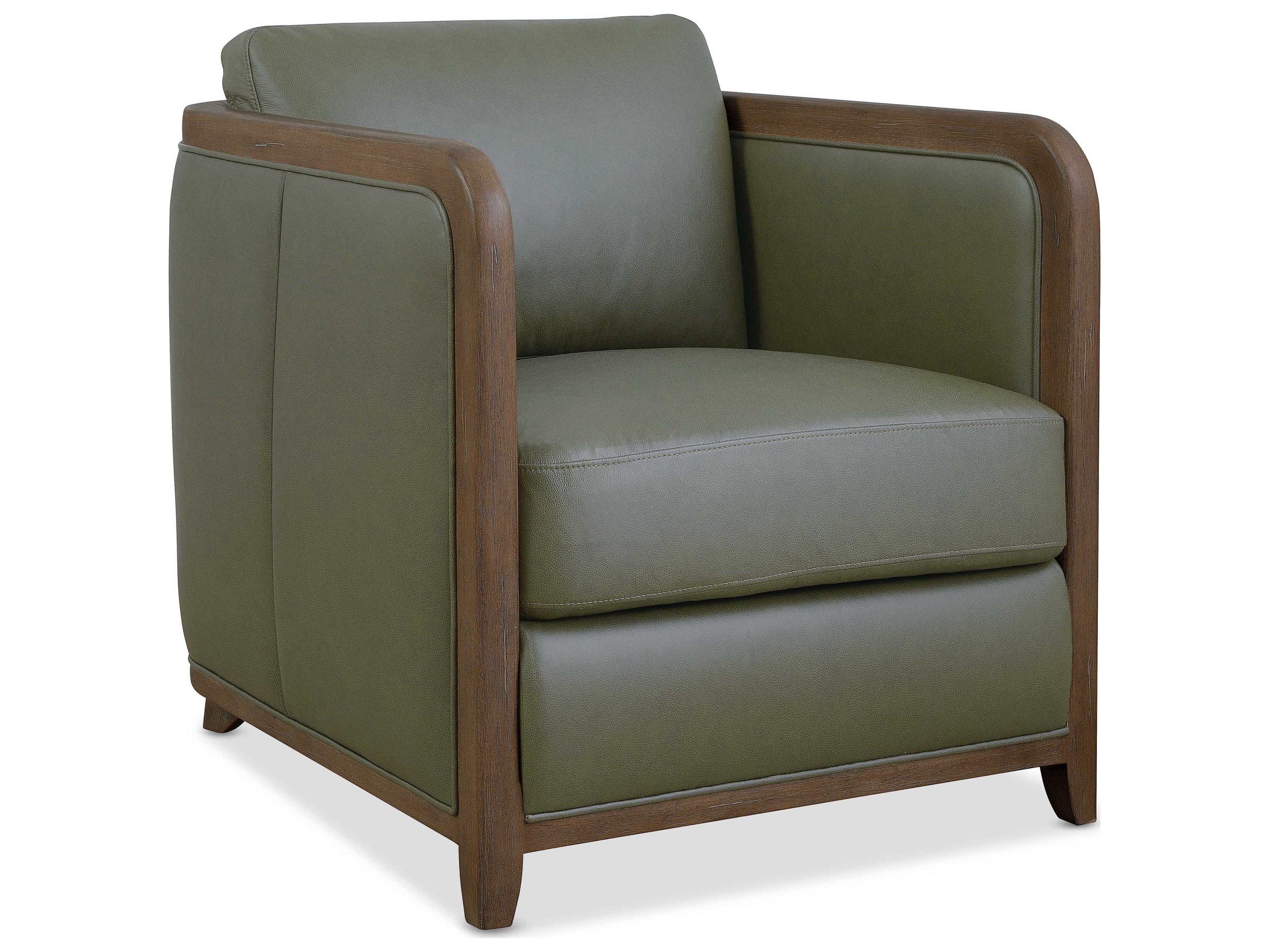 Hooker Furniture Cc Green Leather Accent Chair