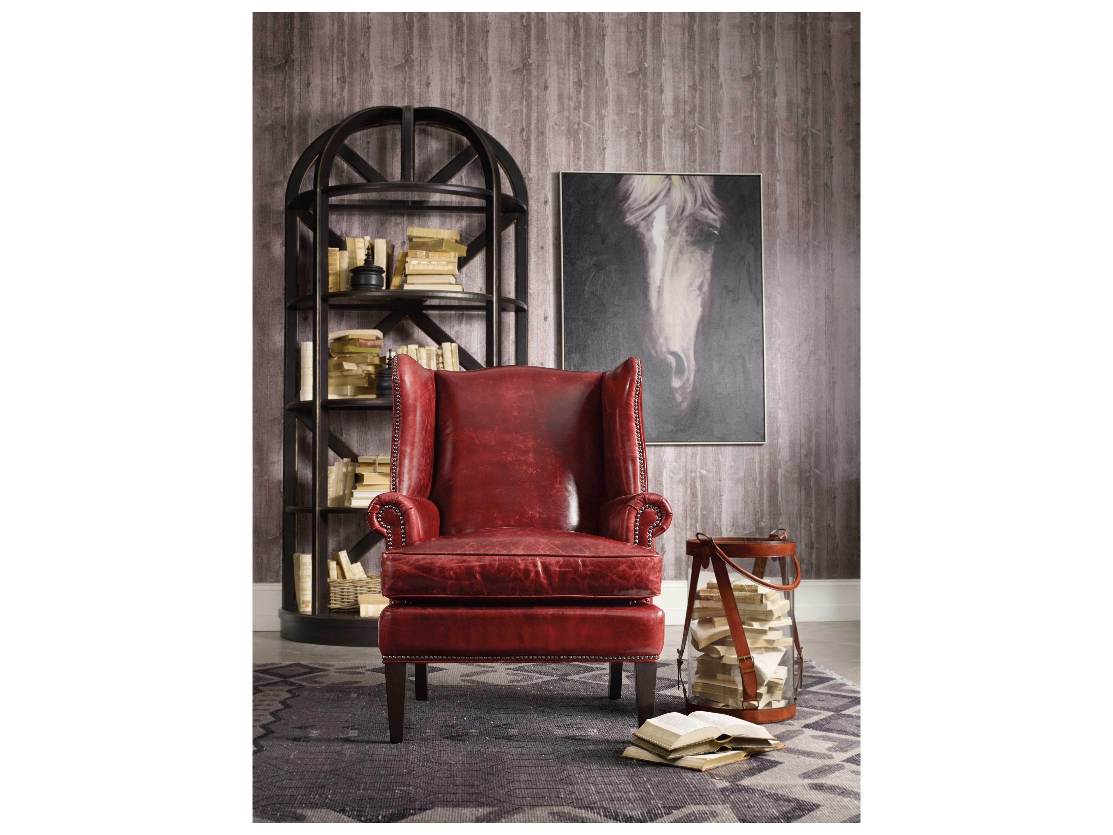 Luxecor Covington Bogue Brown Leather Club Chair