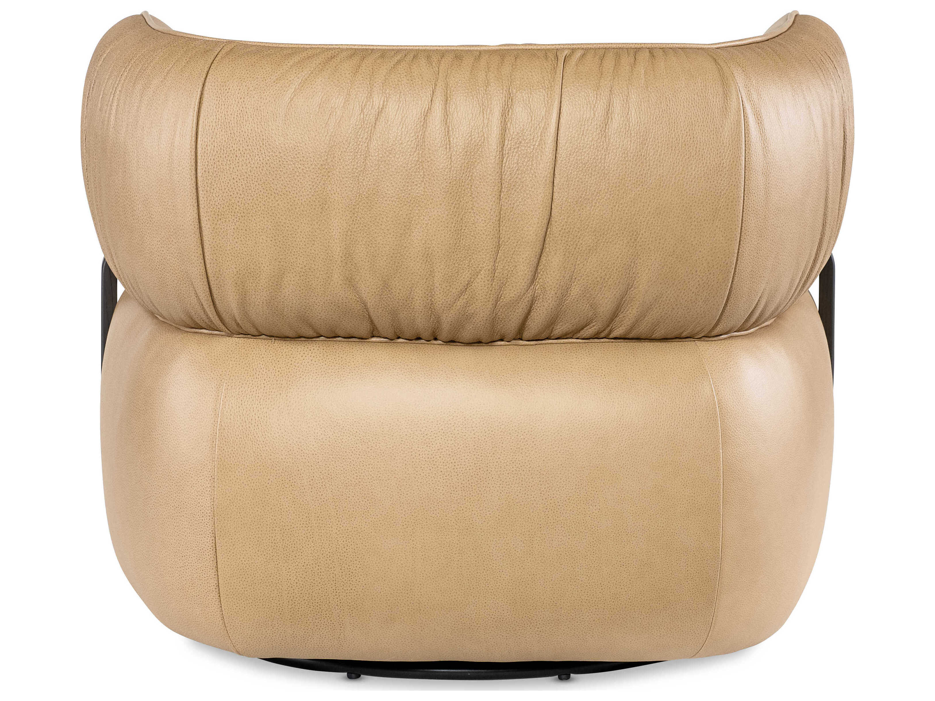 Hooker Furniture Cc Swivel Beige Leather Accent Chair