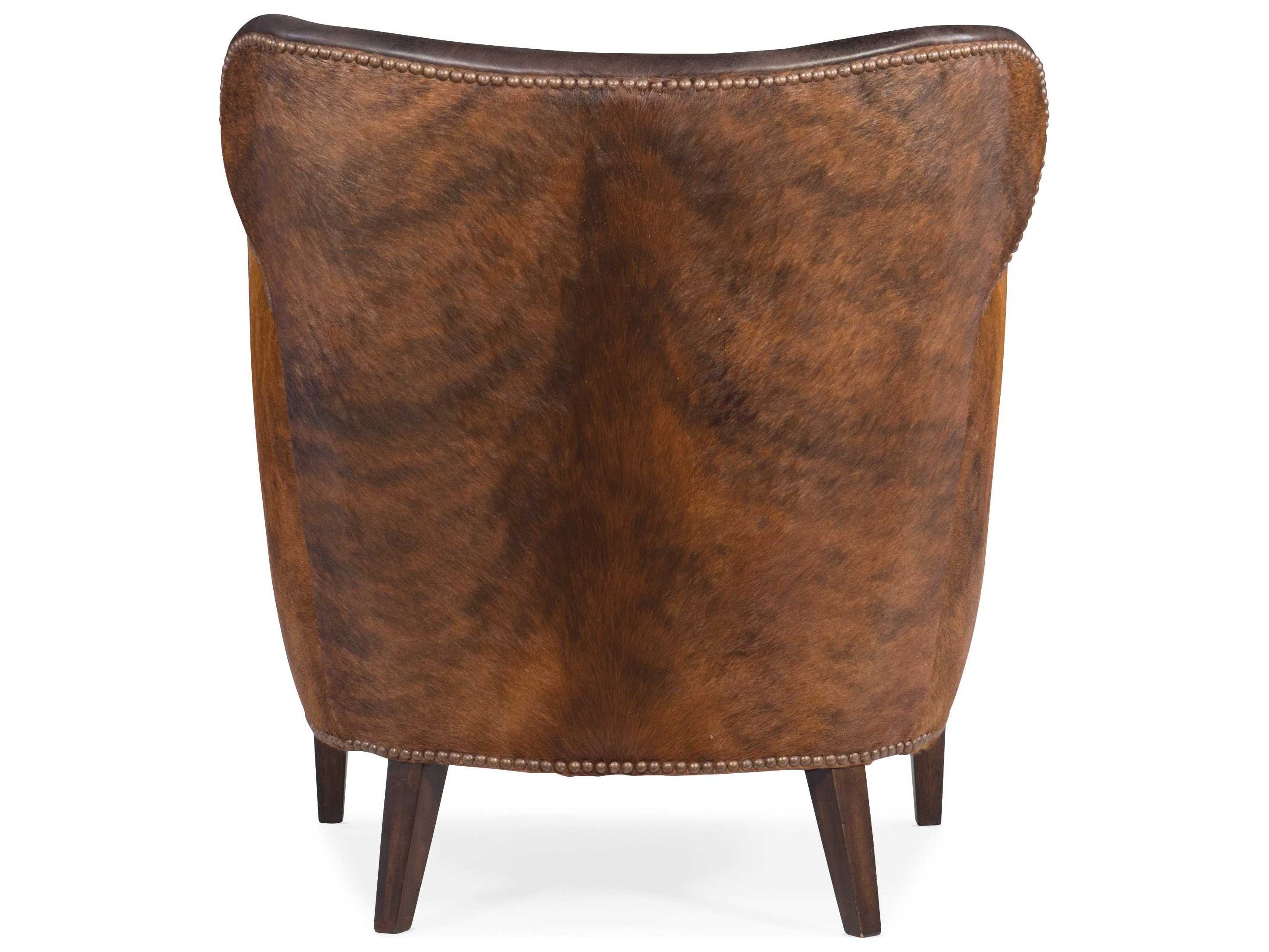 Hooker Furniture Brown Leather Accent Chair