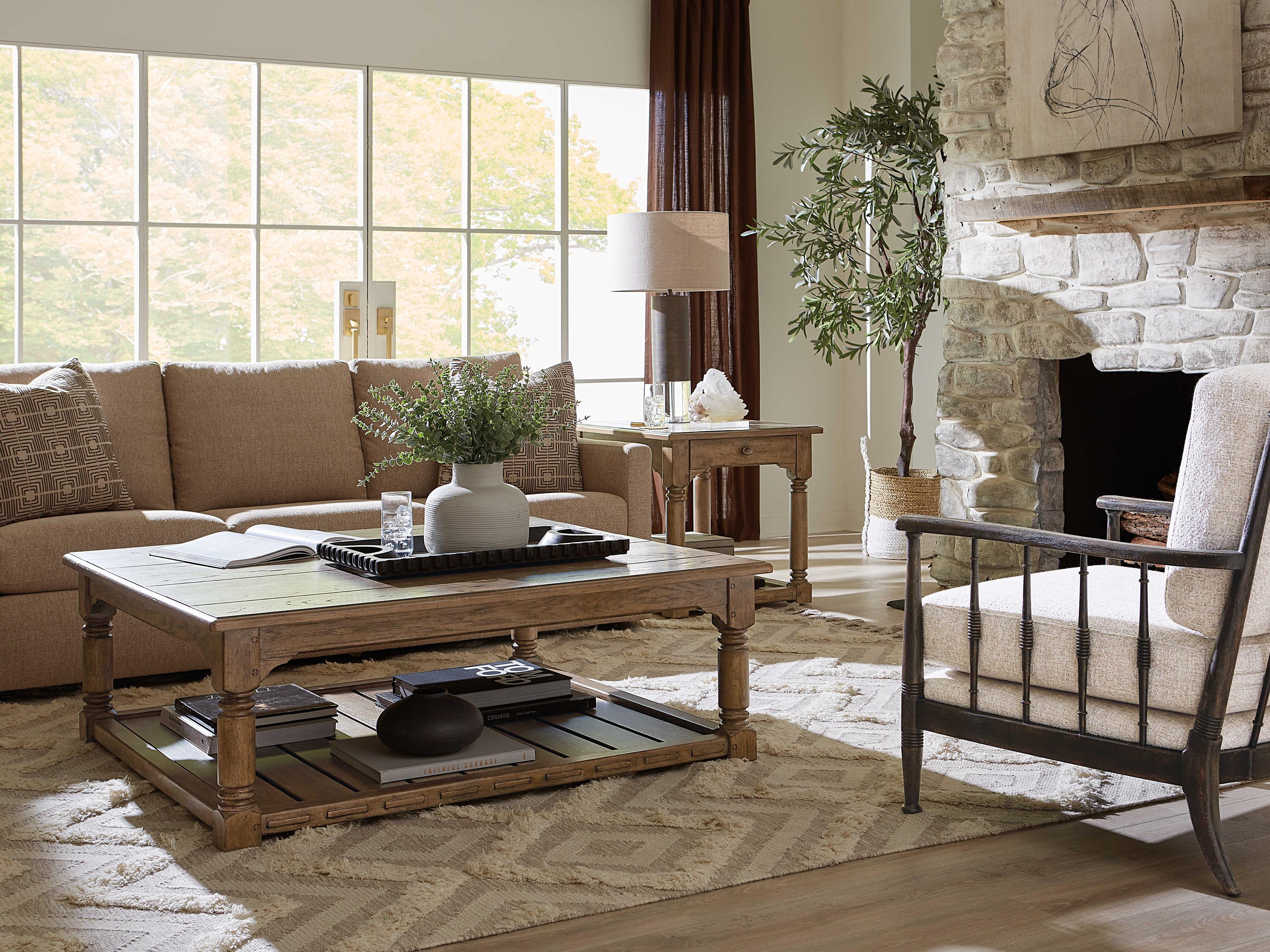 Hooker Furniture Prairie Beige Fabric Accent Chair