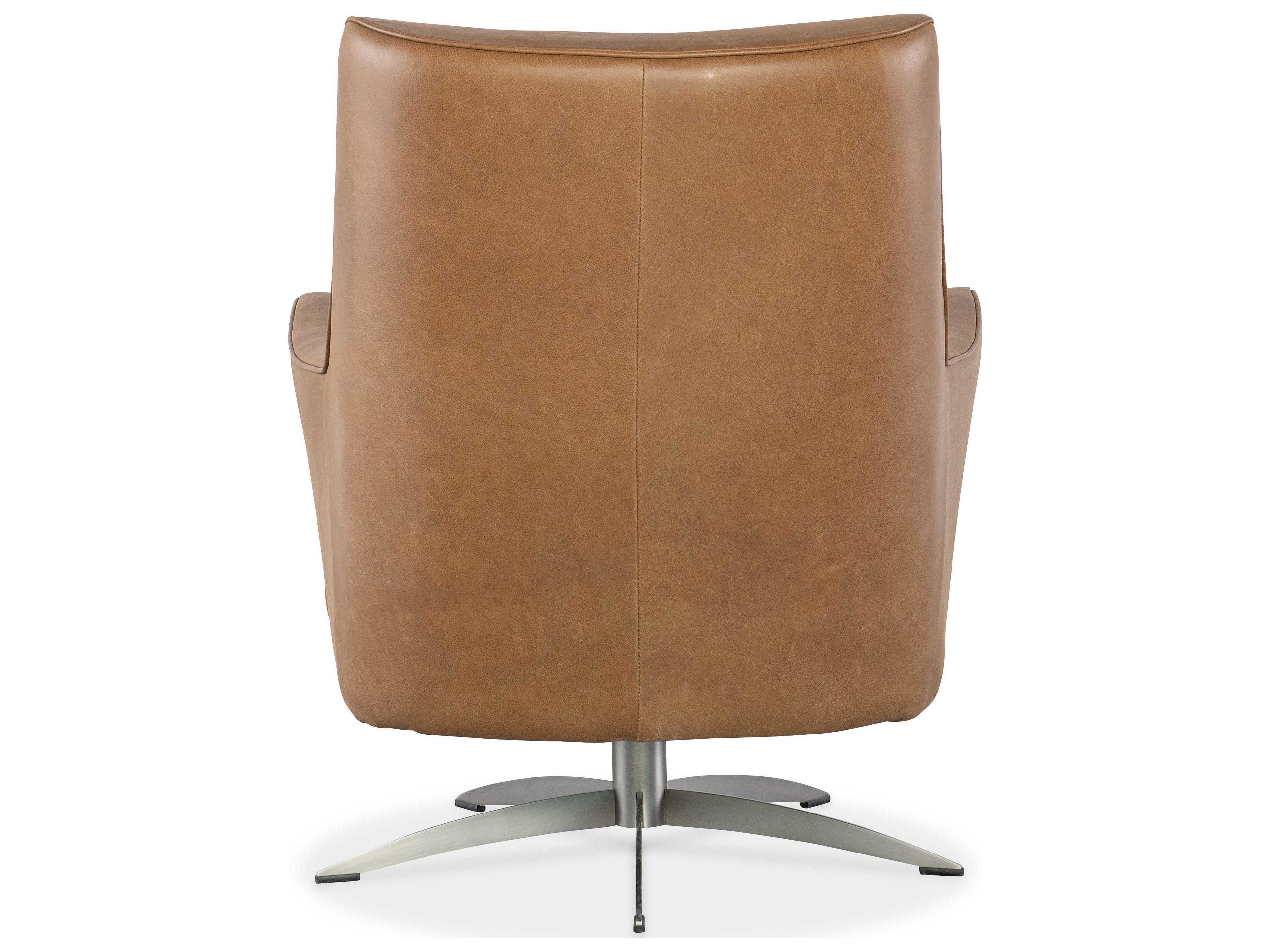 Hooker Furniture Sheridan Brown Leather Swivel Computer Office Chair