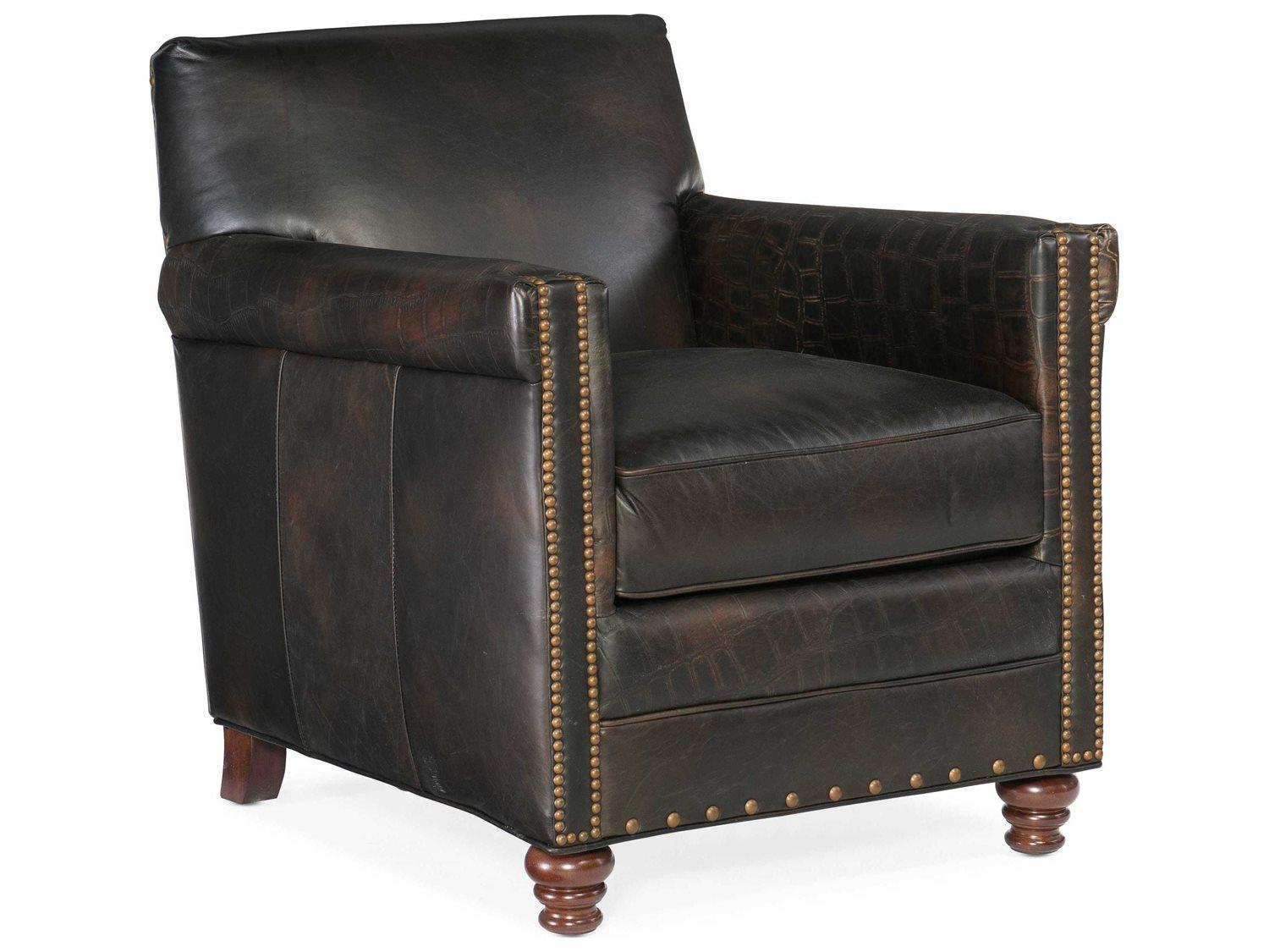 Hooker Furniture Old Saddle Fudge Leather Club Chair