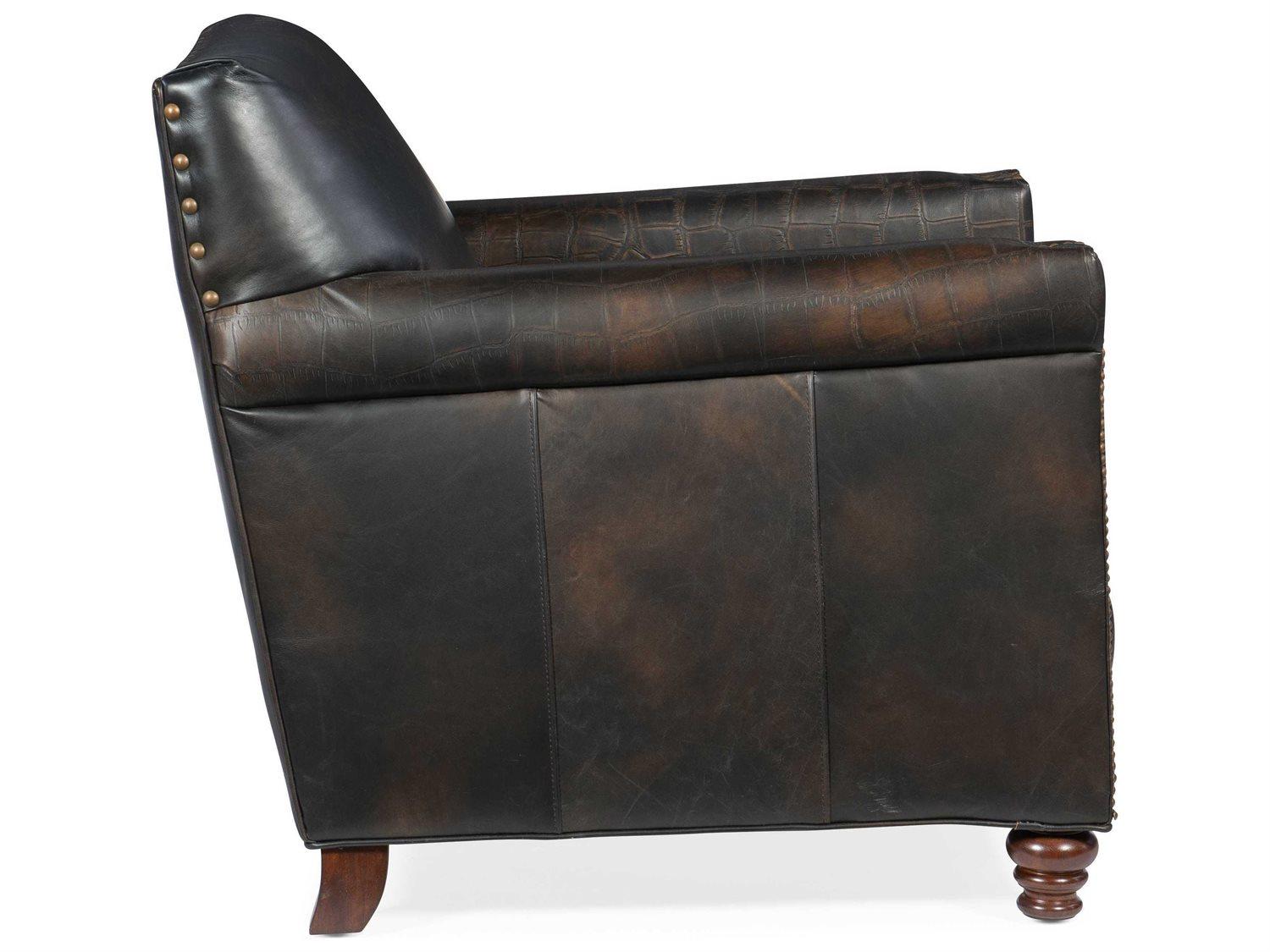 Hooker Furniture Old Saddle Fudge Leather Club Chair