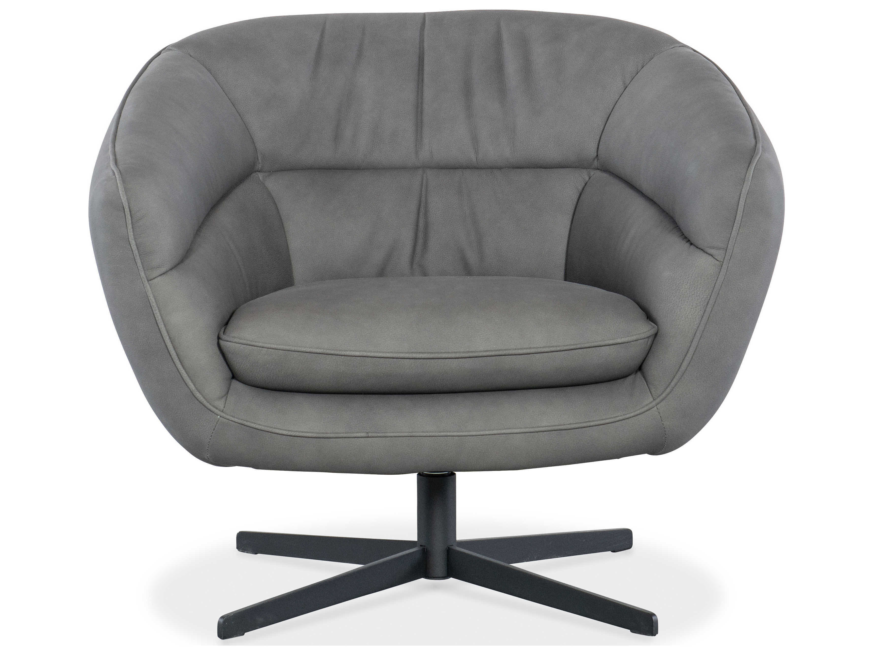 Hooker Furniture Mina Gray Leather Swivel Computer Office Chair