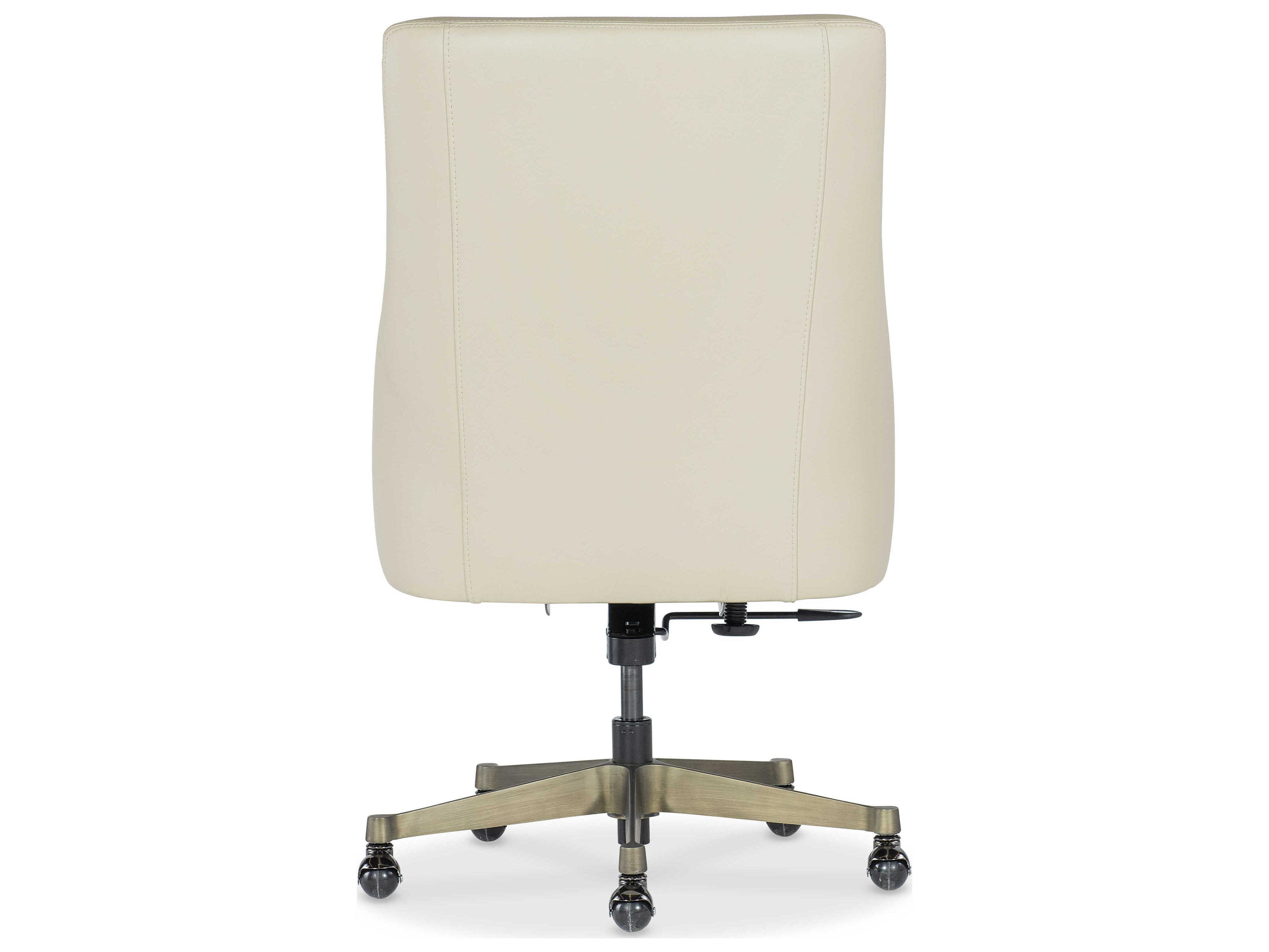 Hooker Furniture Ec Paula Beige Leather Adjustable Swivel Tilt Executive Desk Chair
