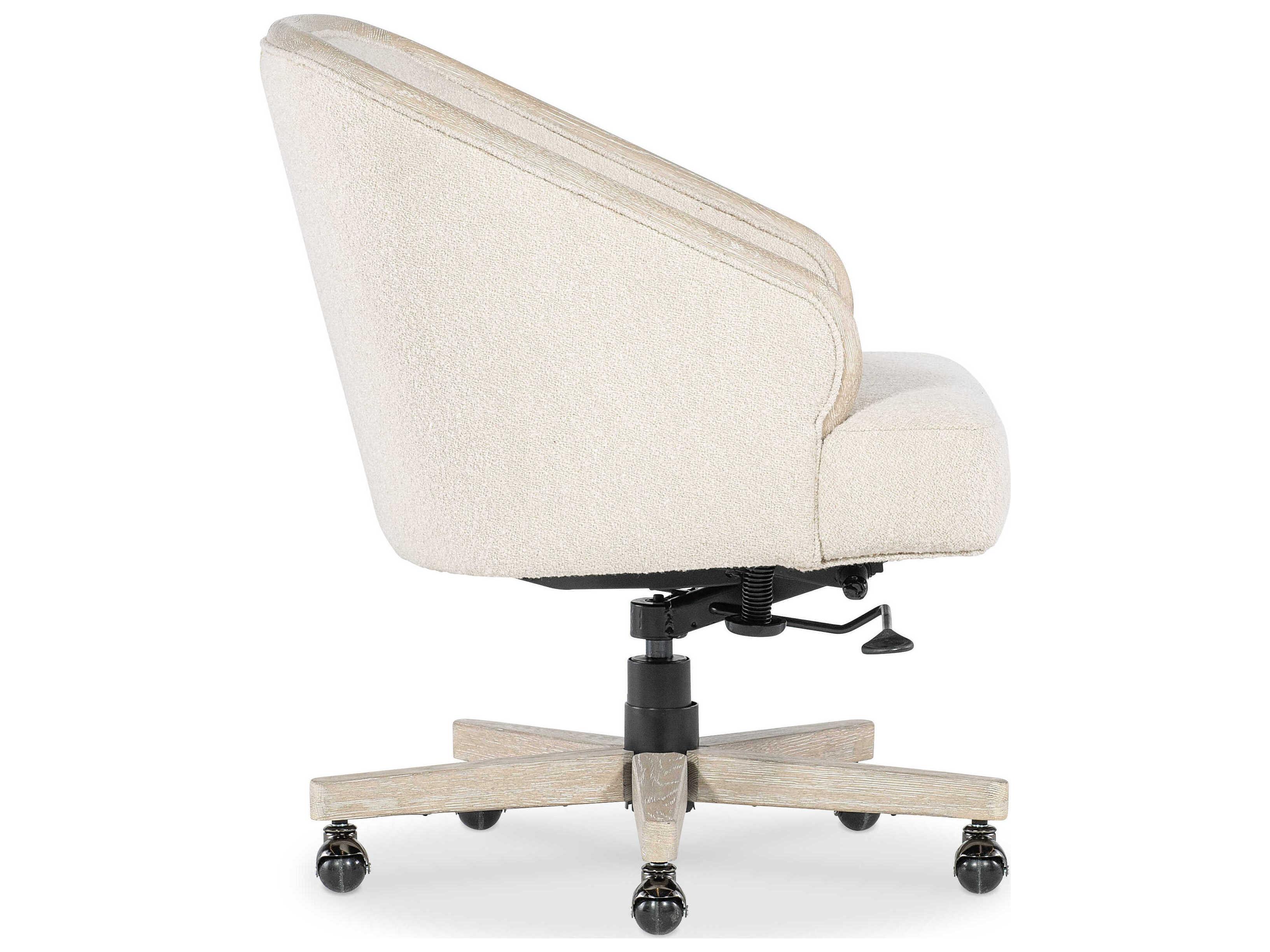 Luxecor Heritage Paloma Beige Upholstered Adjustable Swivel Tilt Executive Desk Chair
