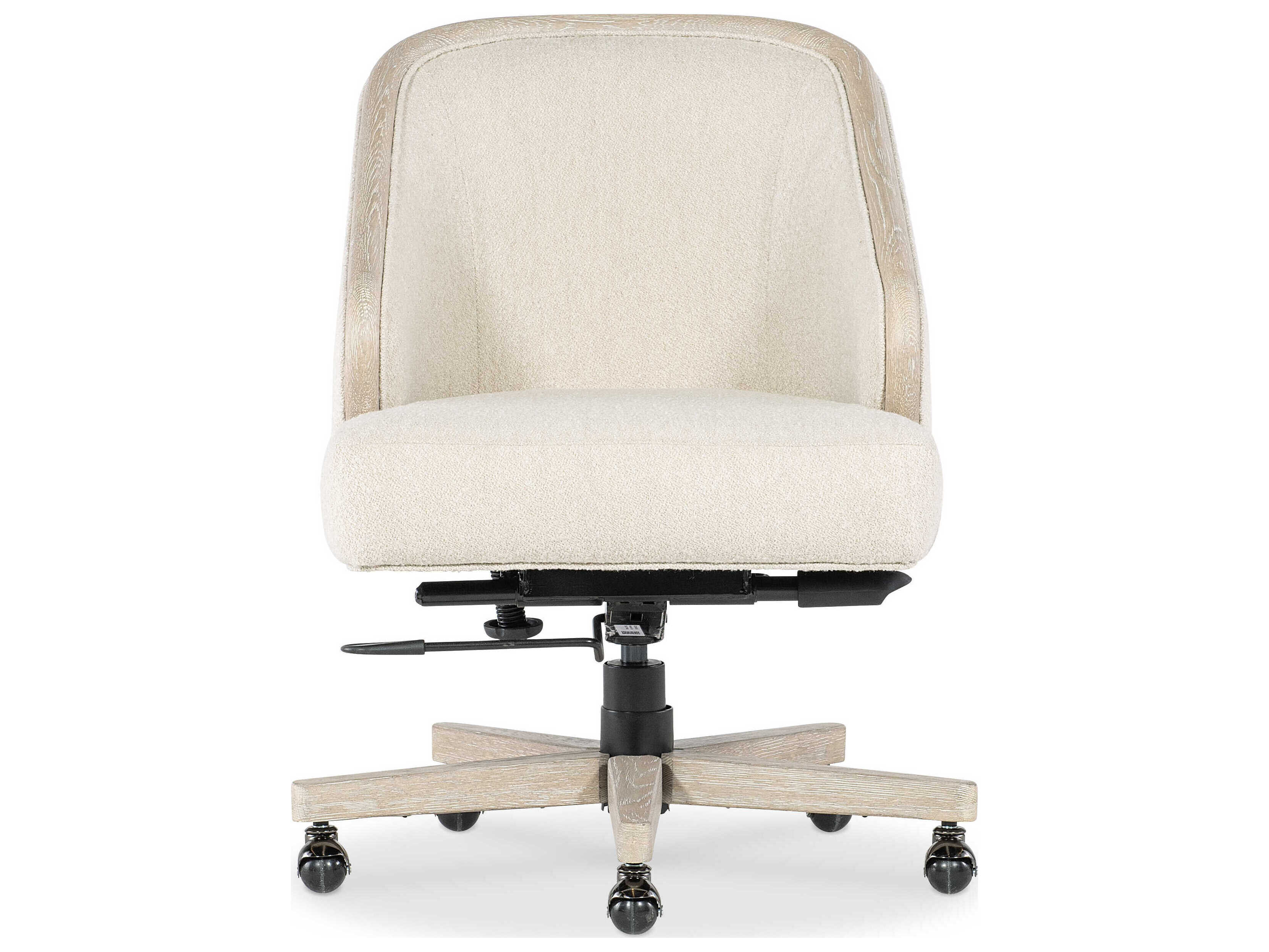 Luxecor Heritage Paloma Beige Upholstered Adjustable Swivel Tilt Executive Desk Chair