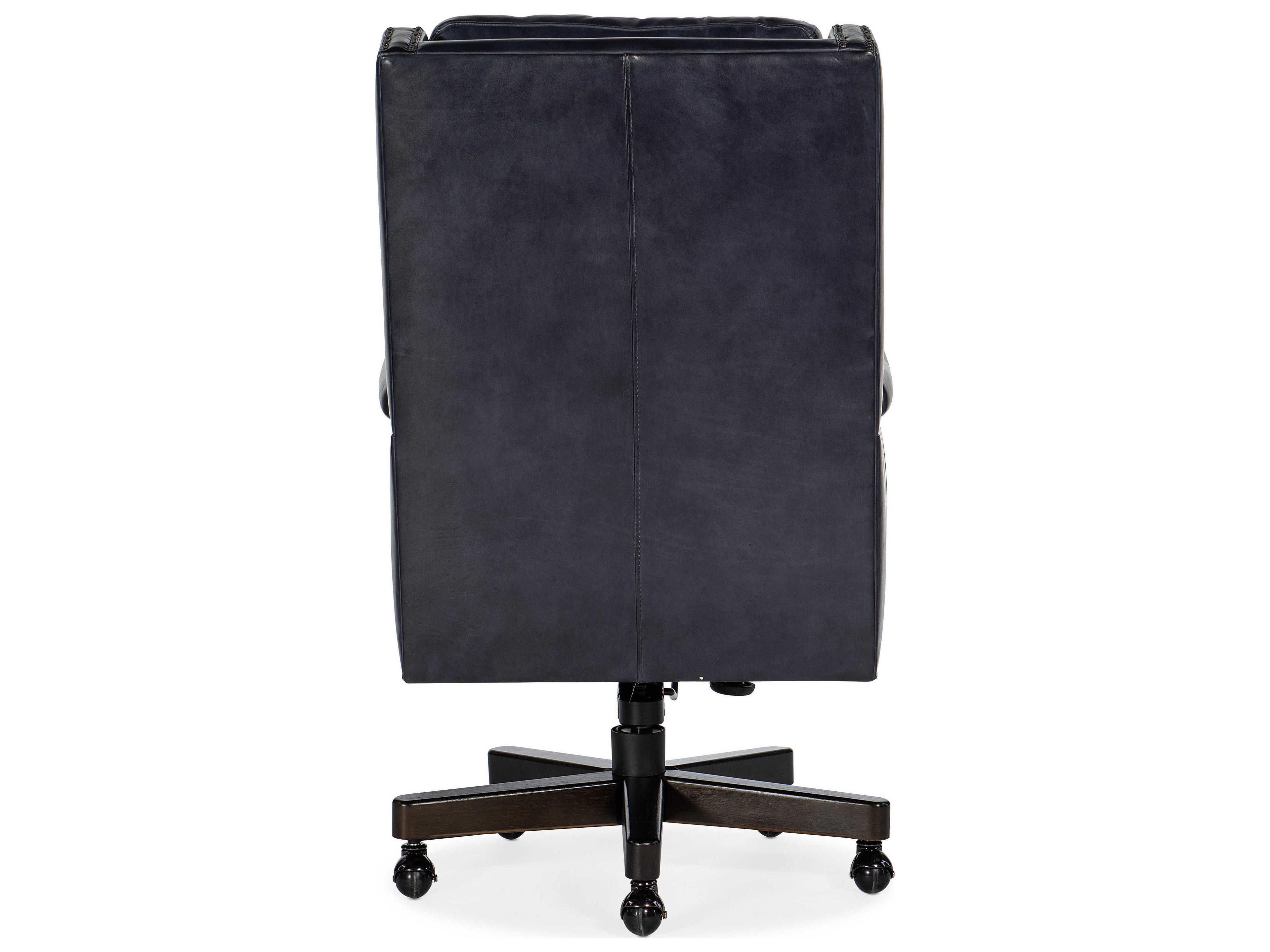 Luxecor Beckett Black Leather Adjustable Swivel Tilt Executive Desk Chair
