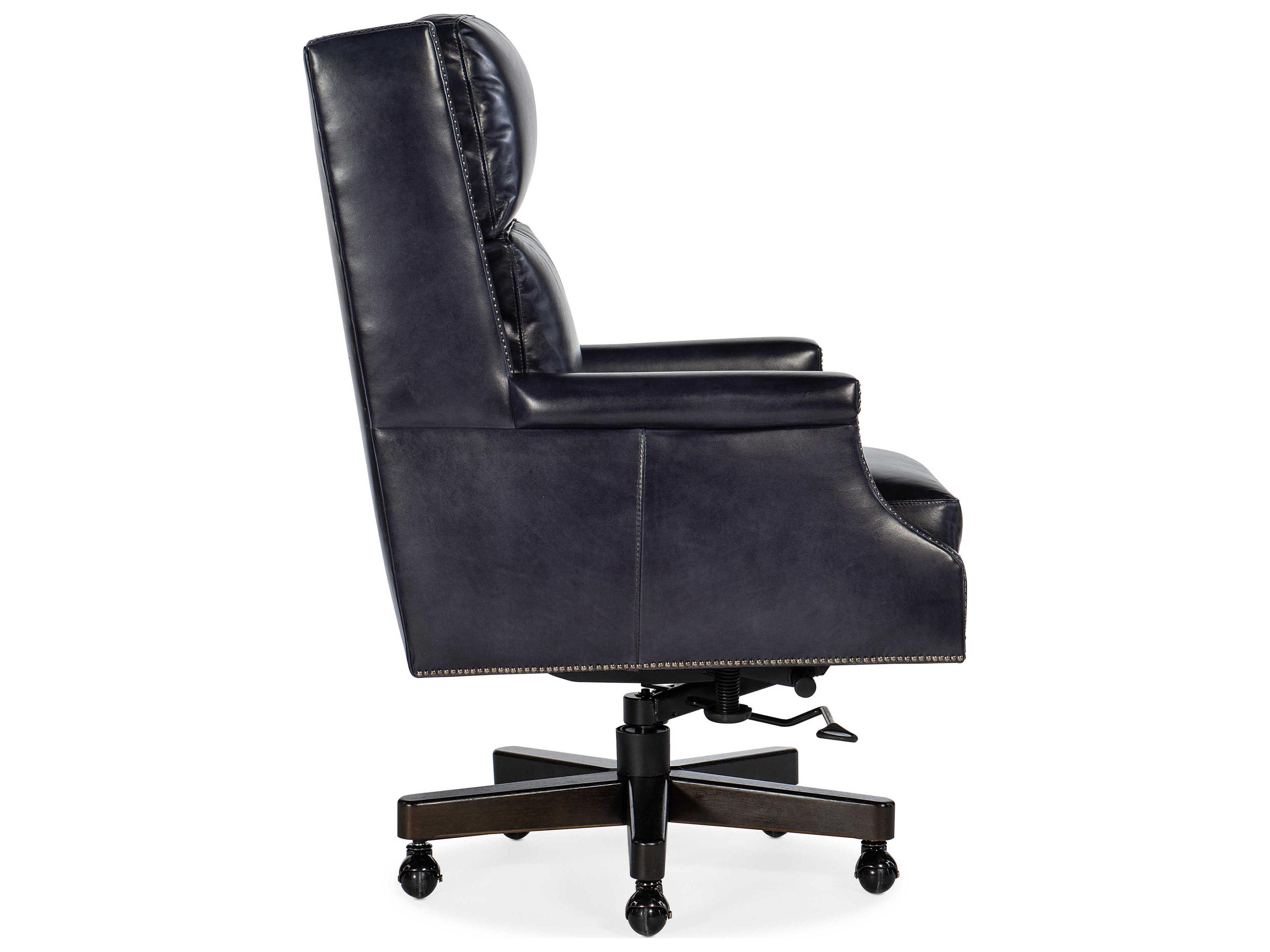 Luxecor Beckett Black Leather Adjustable Swivel Tilt Executive Desk Chair
