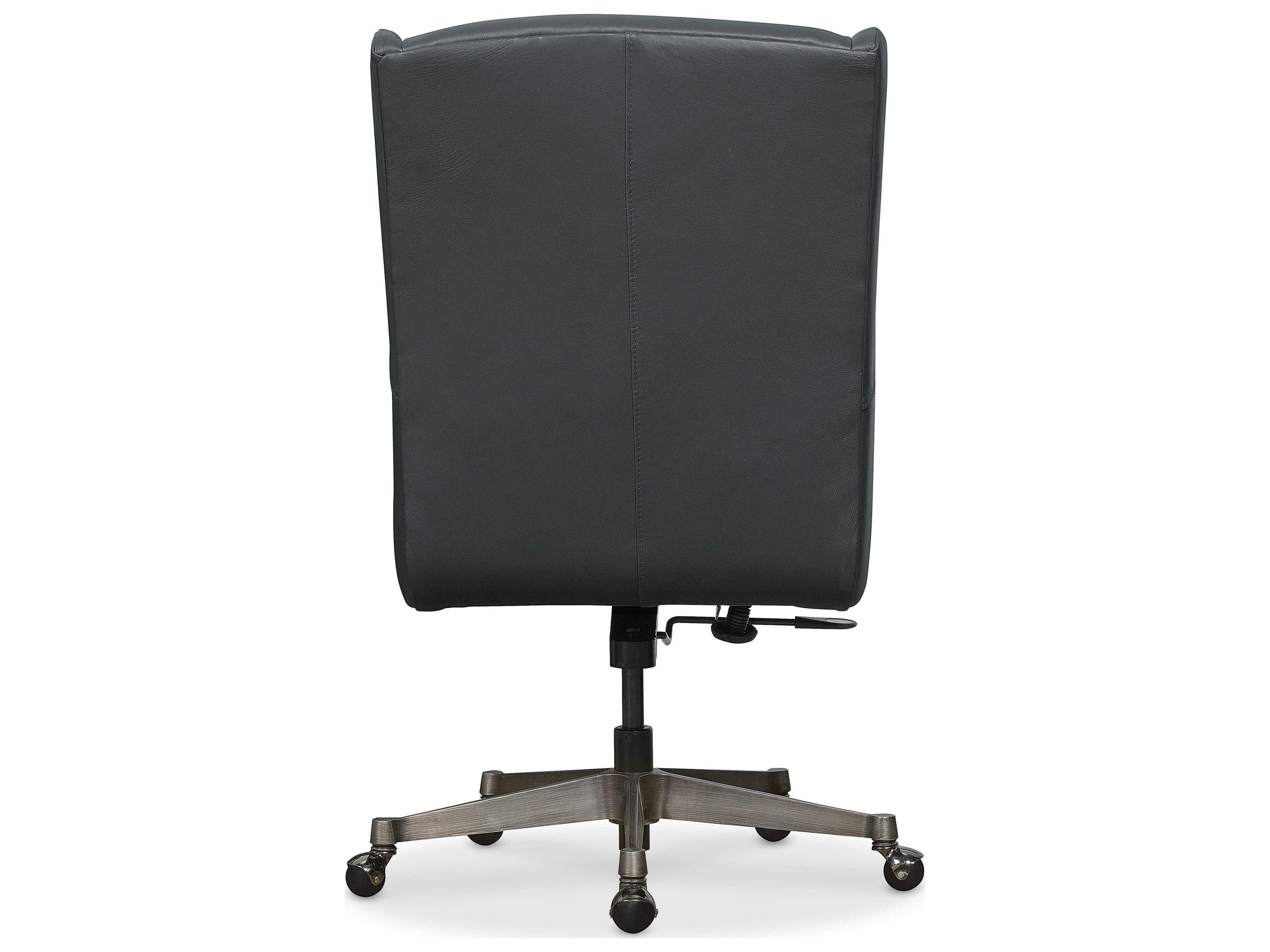 Hooker Furniture Ec Blue Leather Adjustable Executive Desk Chair