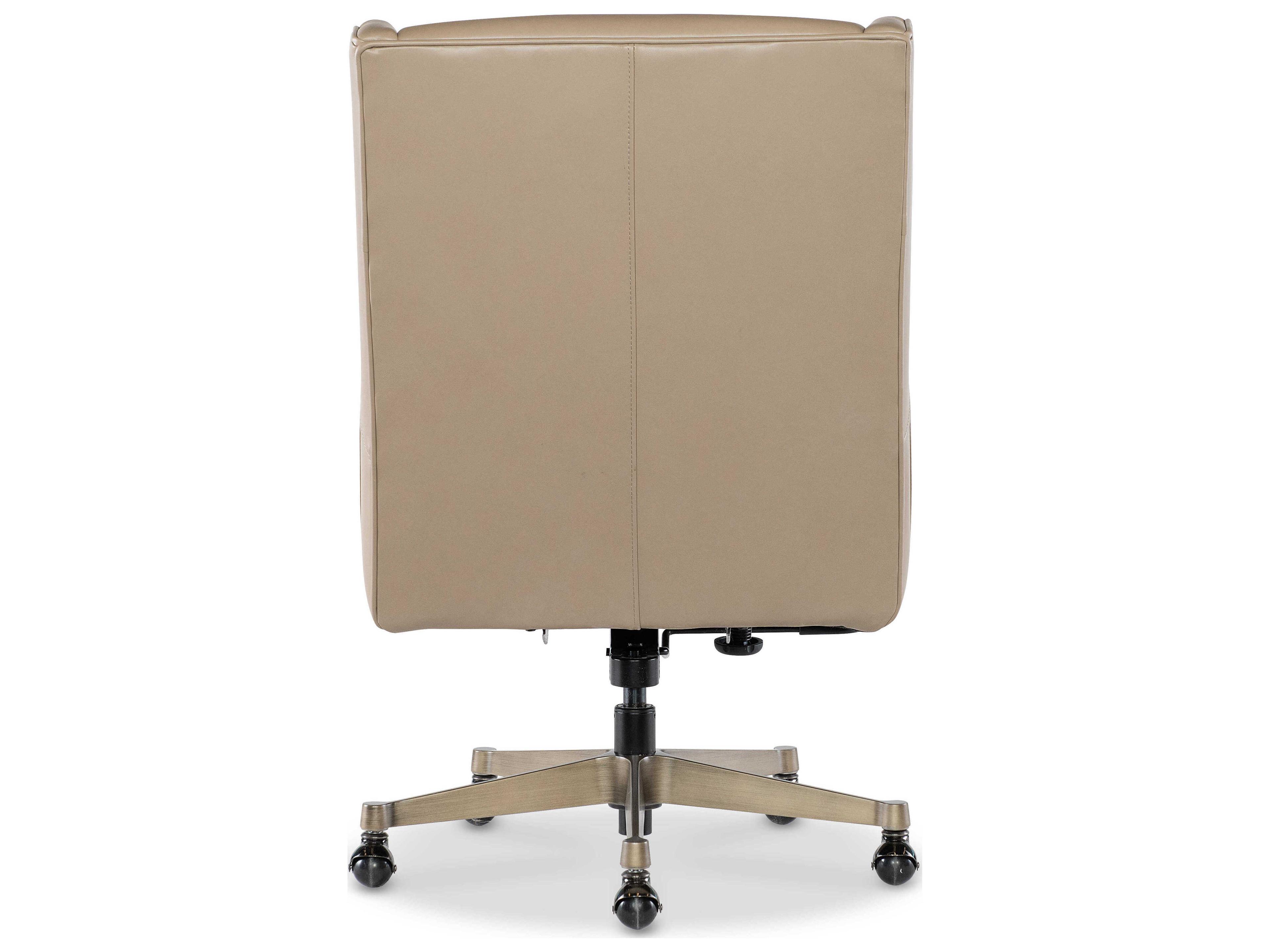 Hooker Furniture Ec Beige Leather Adjustable Executive Desk Chair