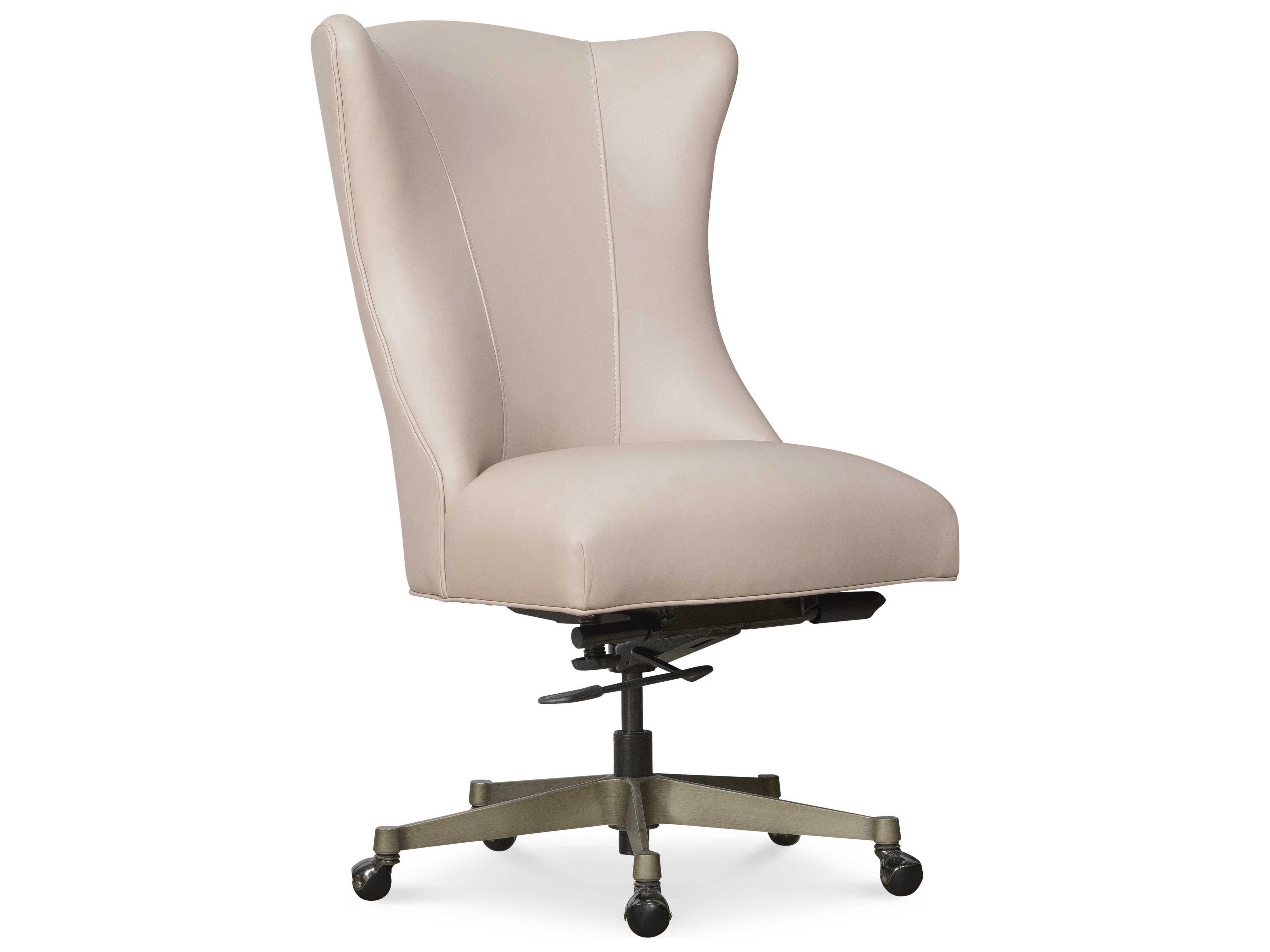 Hooker Furniture Ec Beige Leather Adjustable Executive Desk Chair
