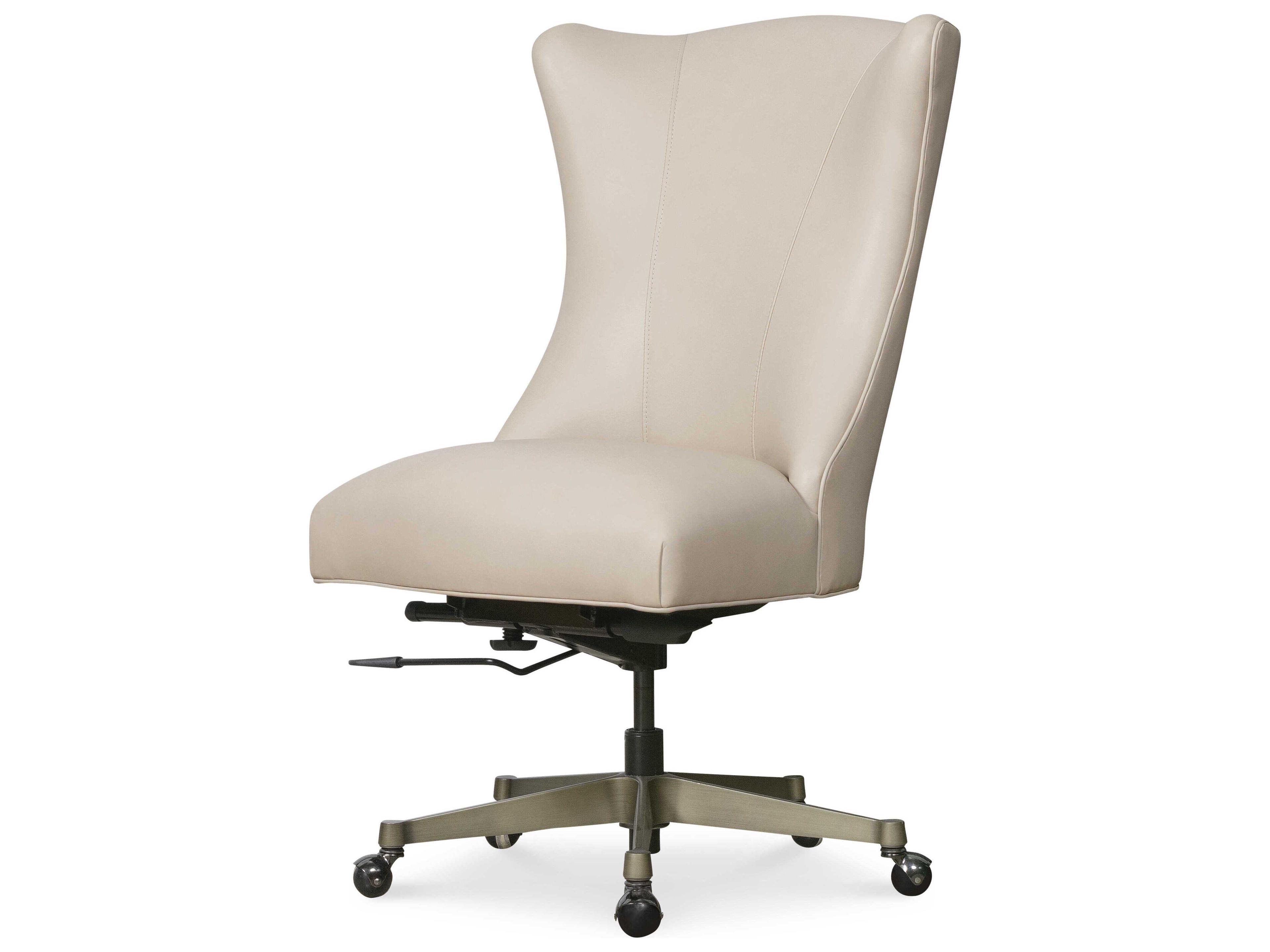 Hooker Furniture Ec Beige Leather Adjustable Executive Desk Chair