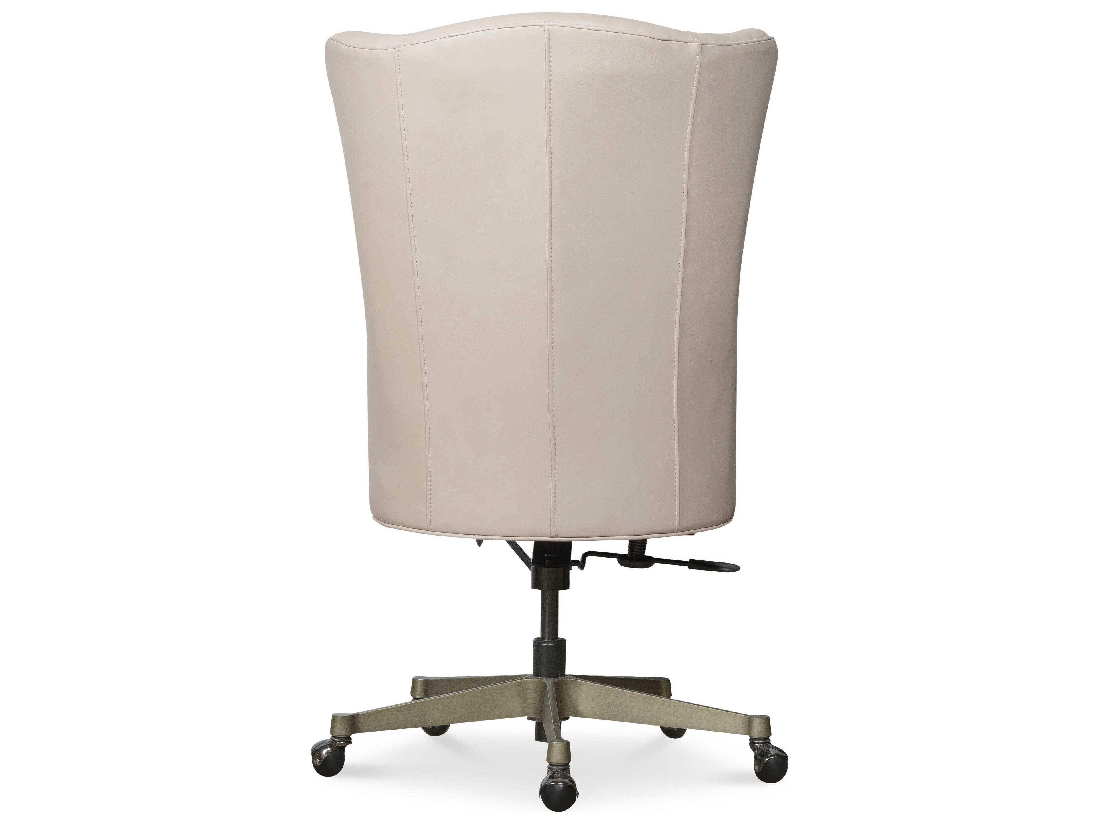 Hooker Furniture Ec Beige Leather Adjustable Executive Desk Chair
