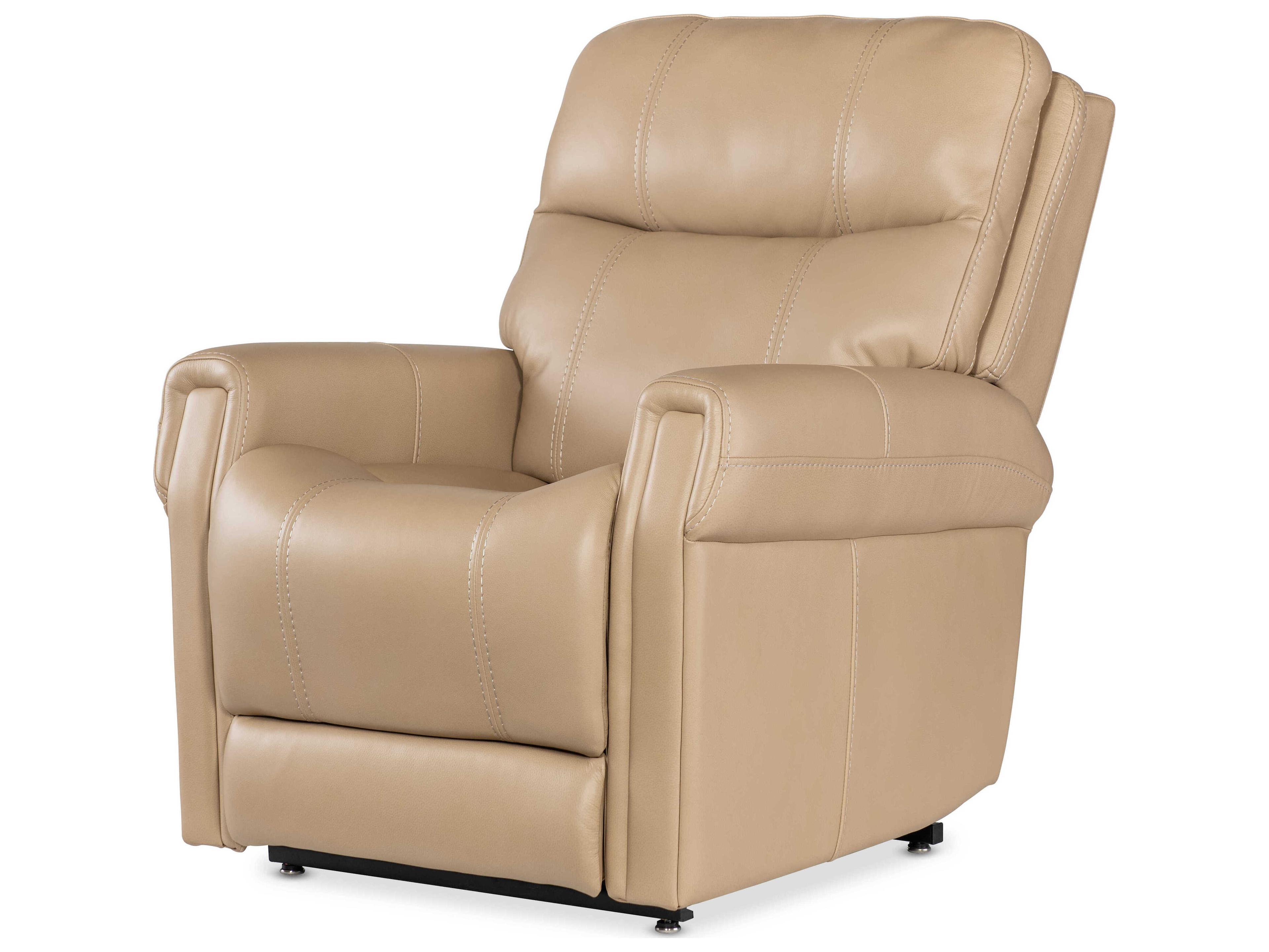 Hooker Furniture Rc Black Metal Base Beige Leather Recliner