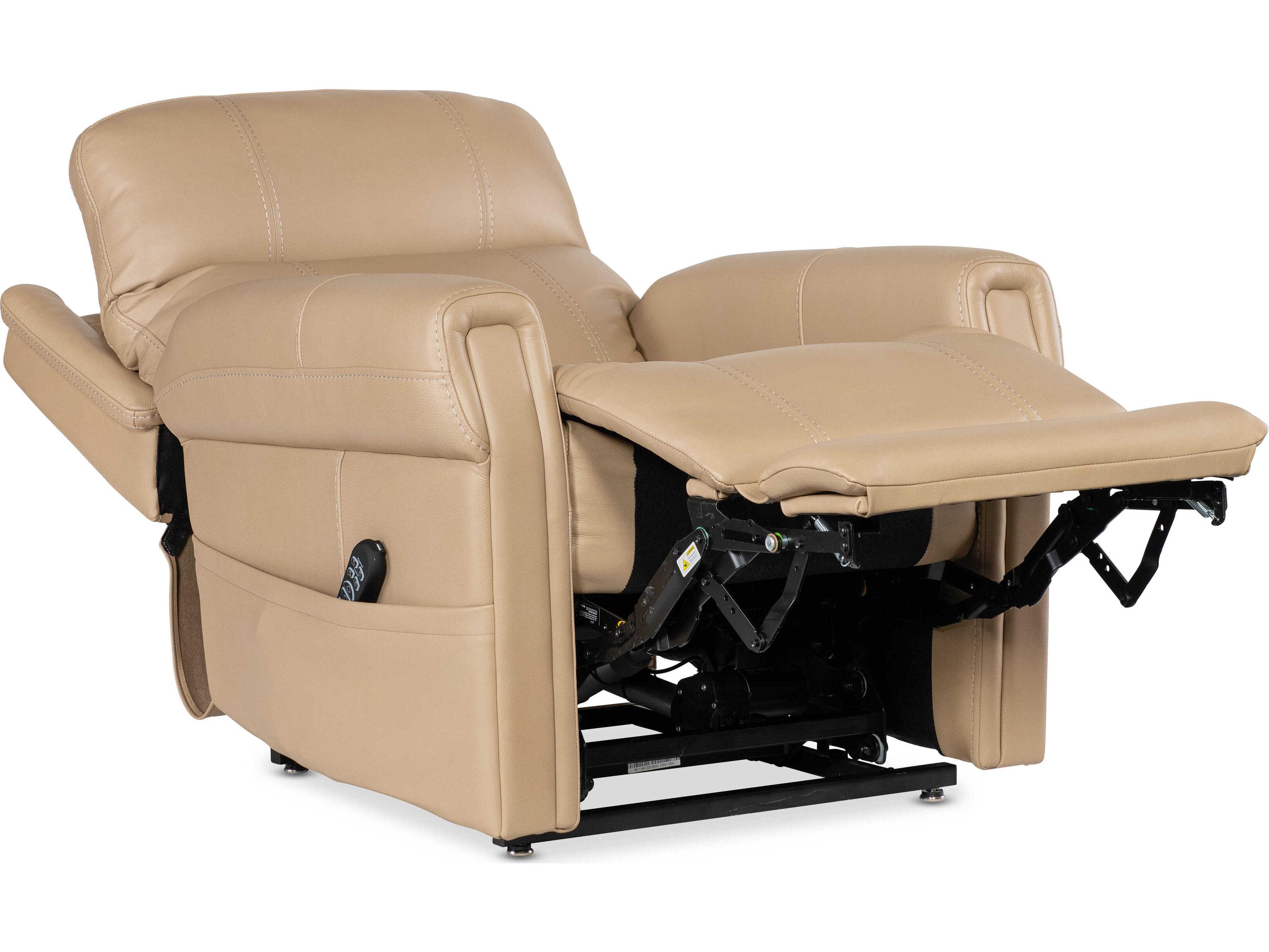 Hooker Furniture Rc Black Metal Base Beige Leather Recliner