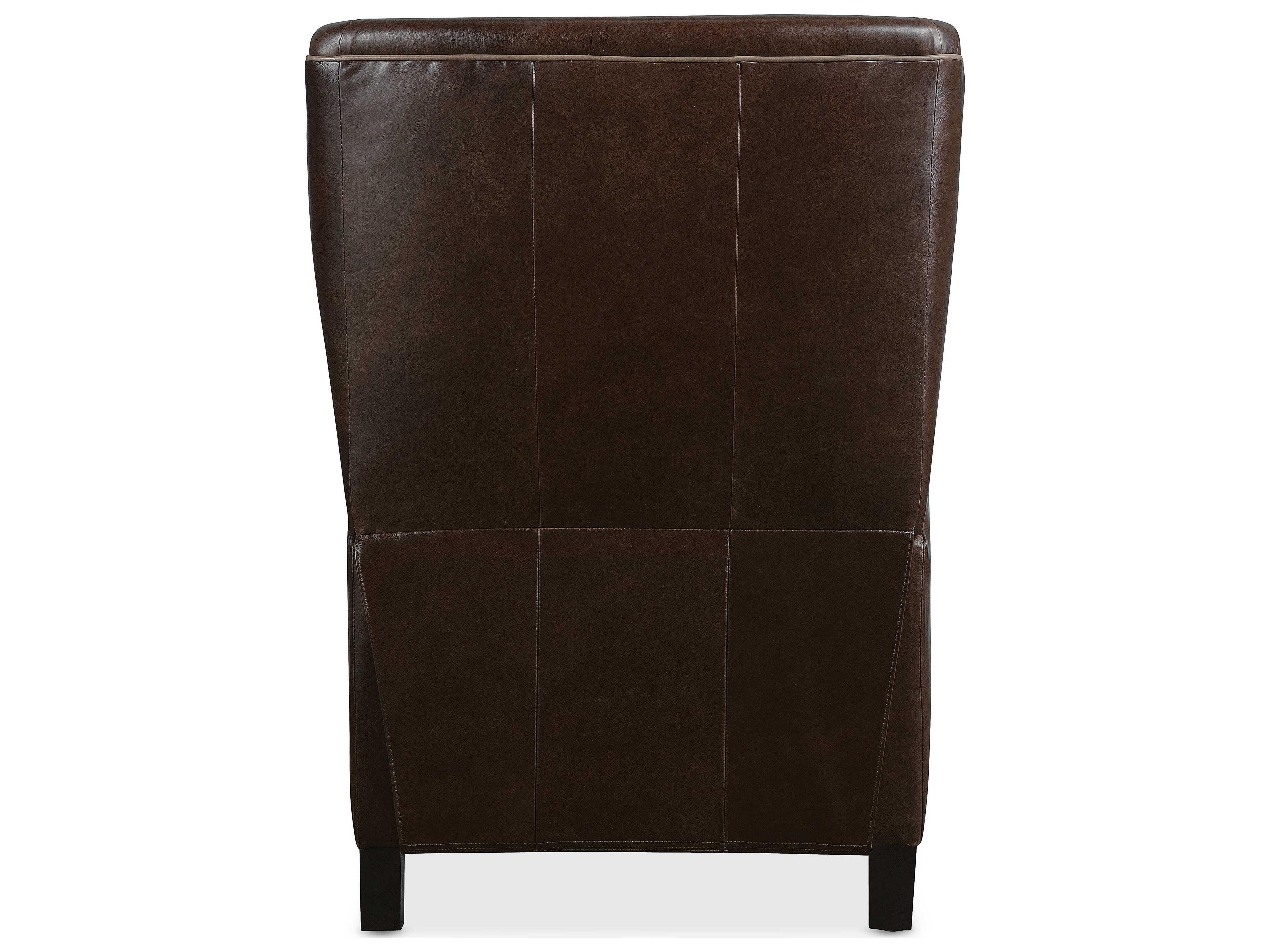 Hooker Furniture Rc Dark Espresso Wood Leg Brown Leather Recliner