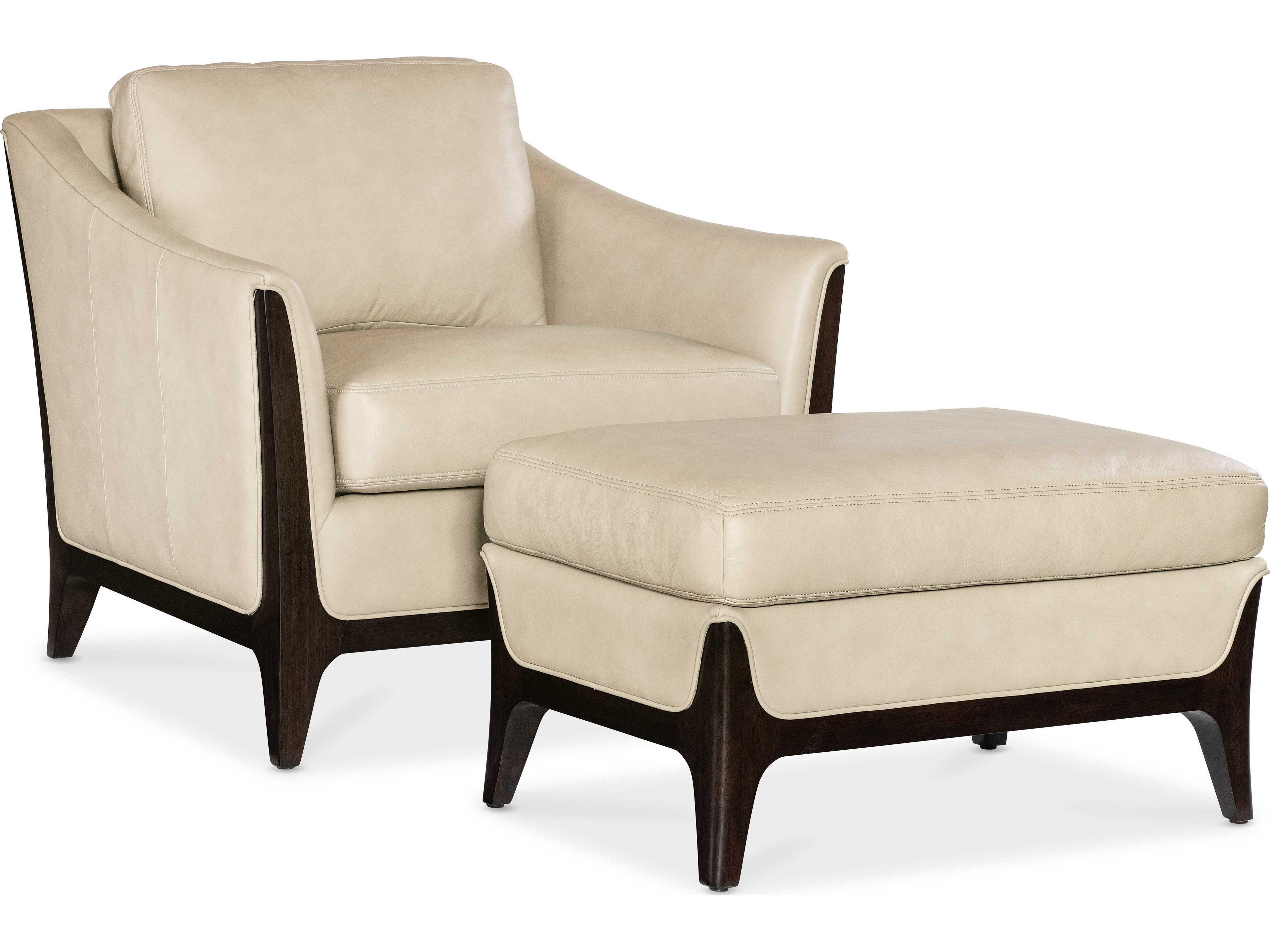 Hooker Furniture Sophia Beige Leather Accent Chair