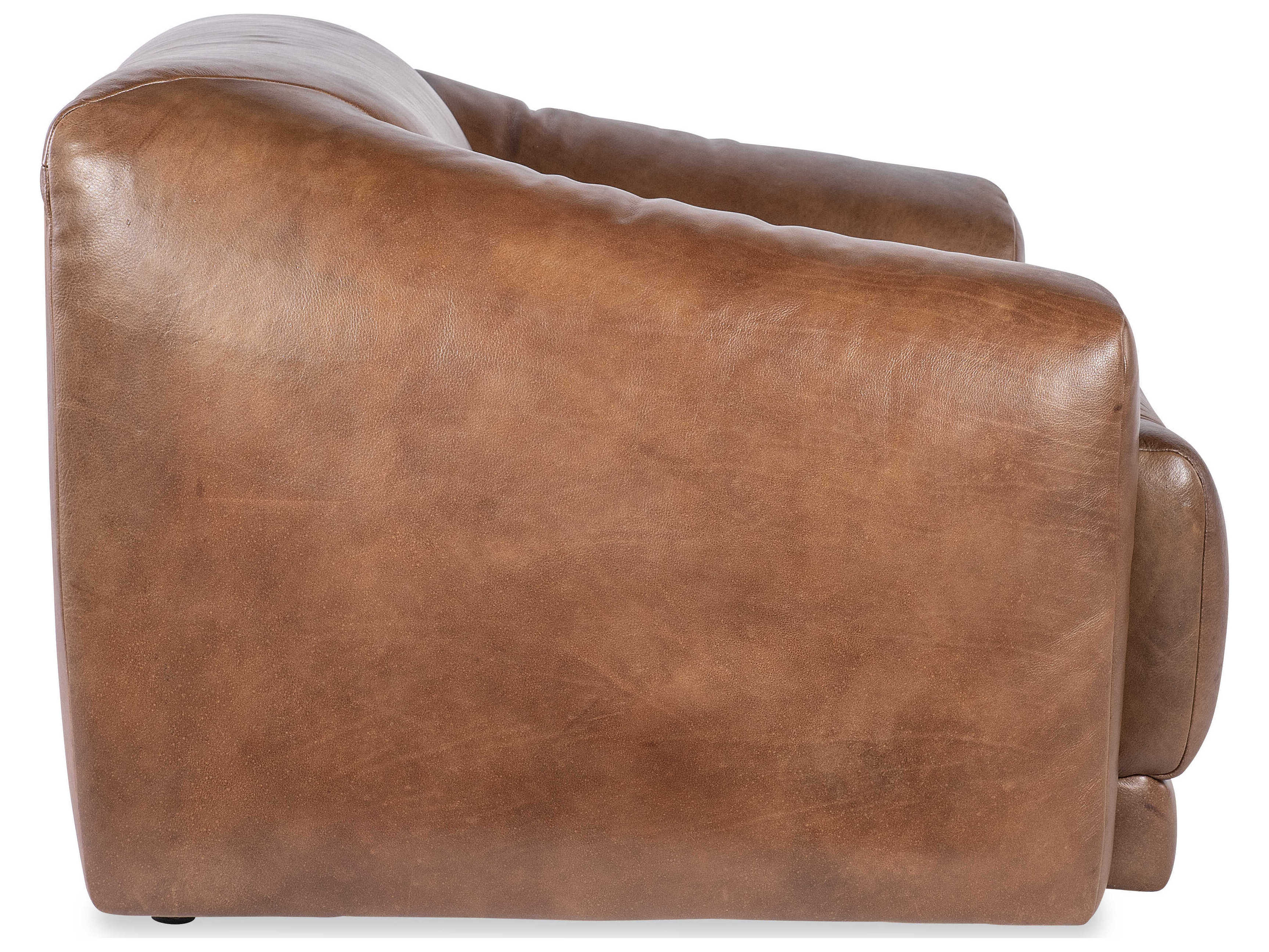 Luxecor Heritage Fleetwood Brown Leather Accent Chair