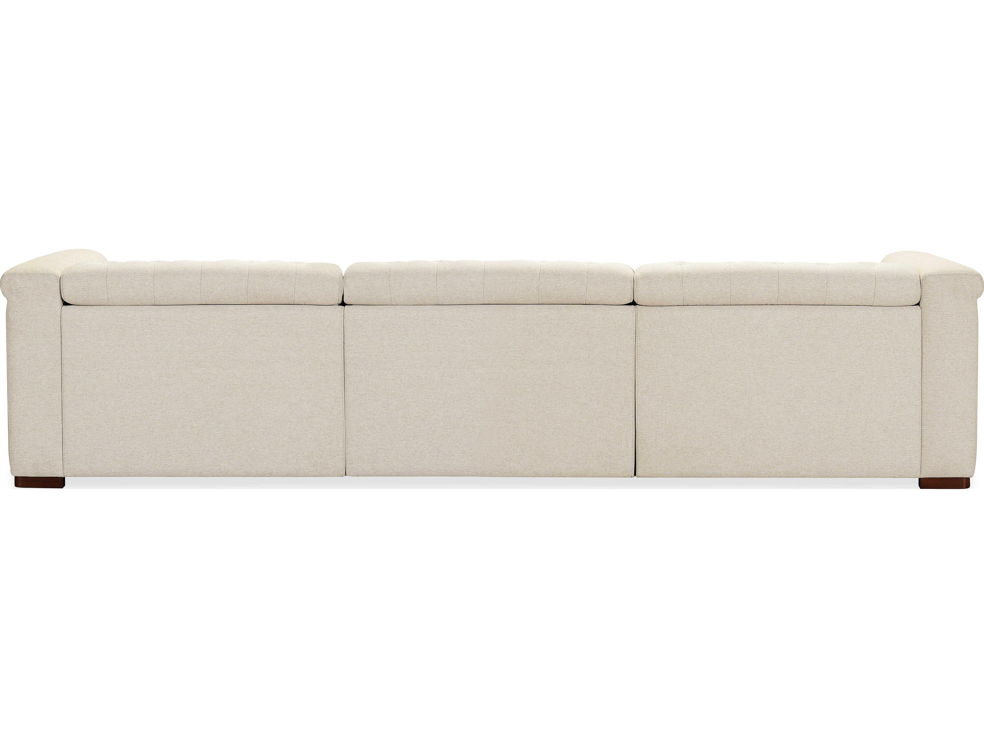 Hooker Furniture Ss Dark Wood Beige Upholstered Sofa