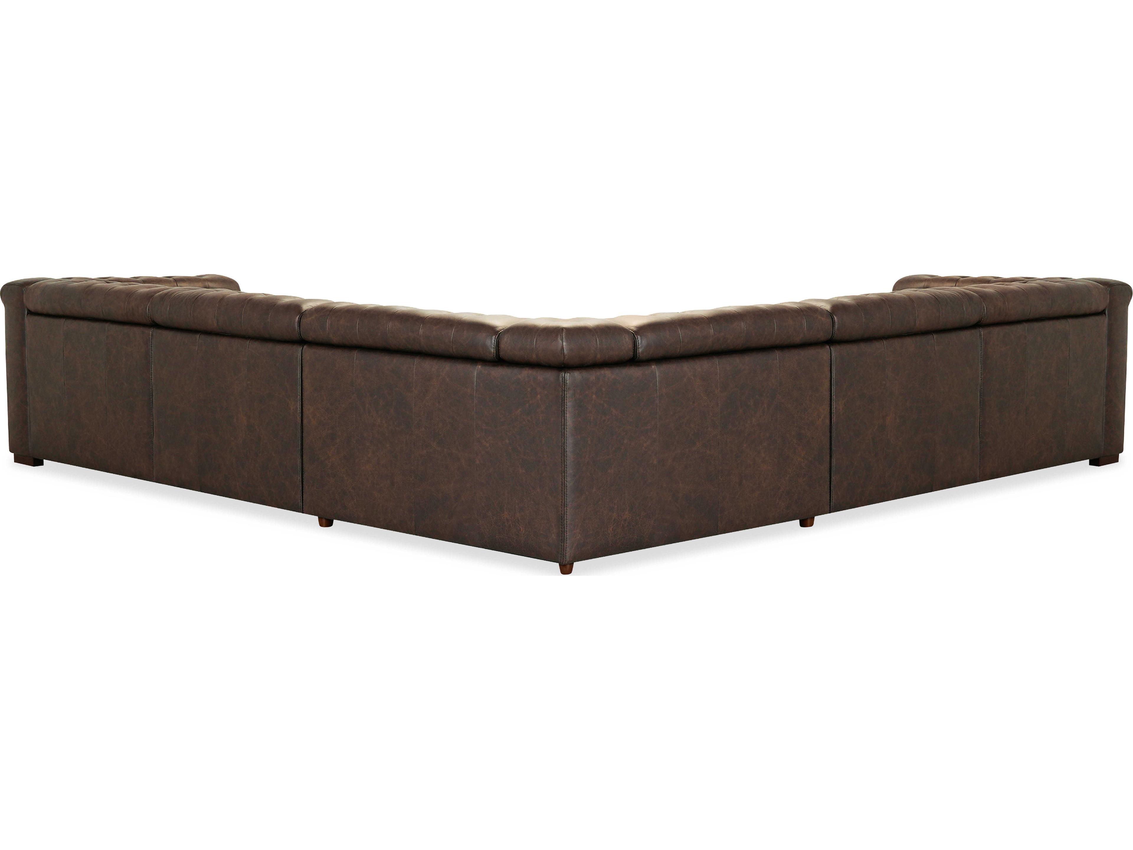 Hooker Furniture Ss Brown Leather Sectional Sofa
